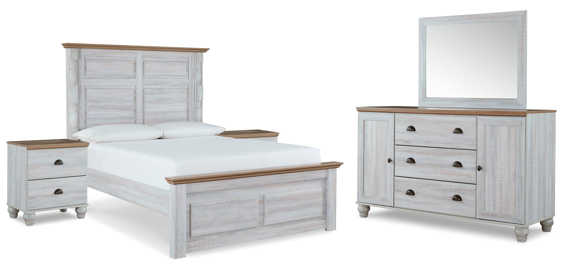 Haven Bay Beige Panel Bedroom Set