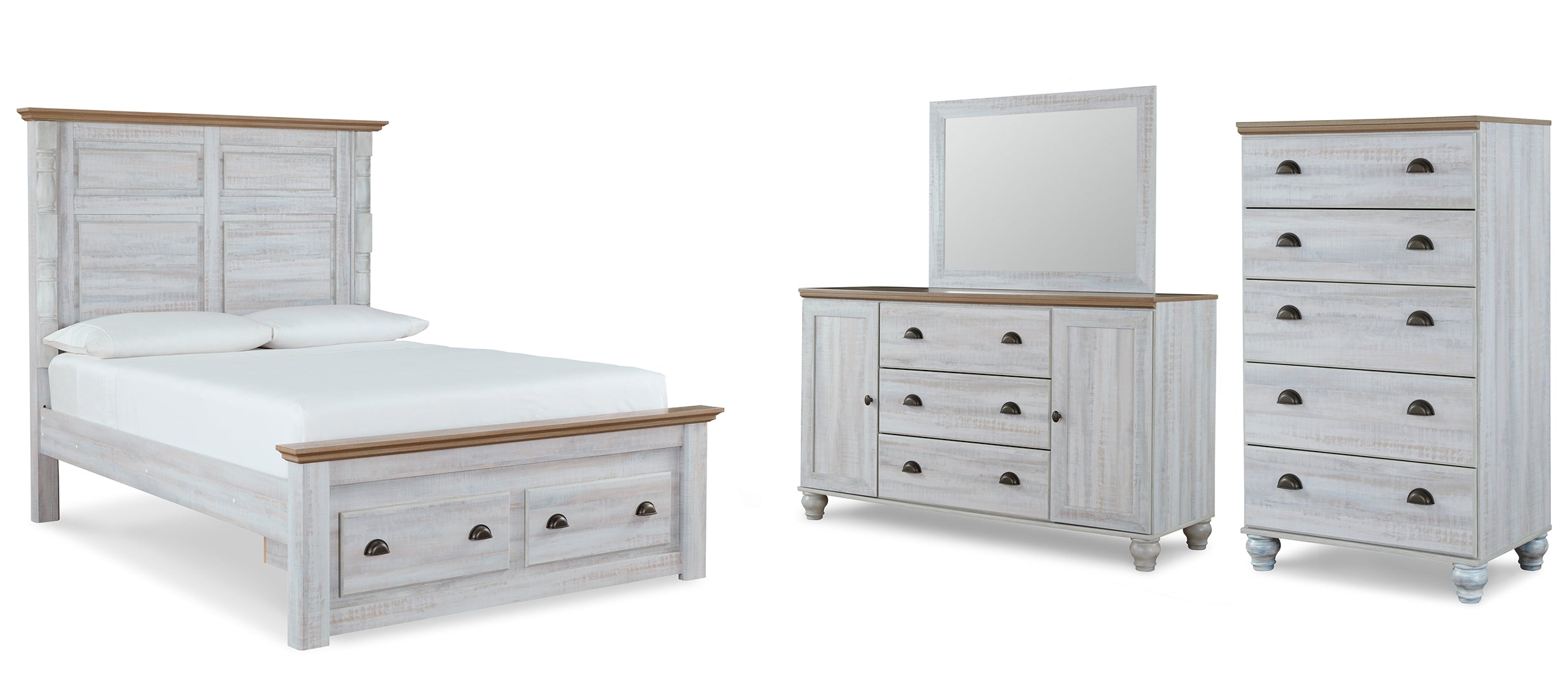 Haven Bay Beige Panel Bedroom Set