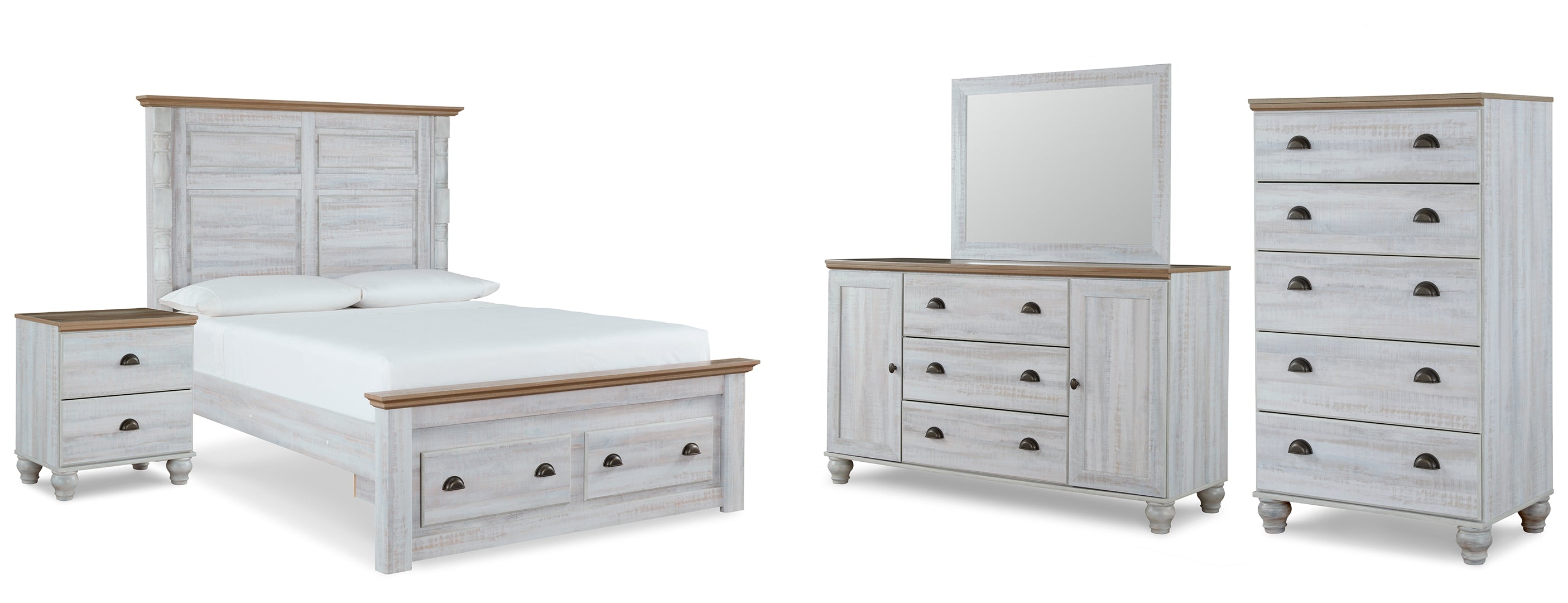 Haven Bay Beige Panel Bedroom Set