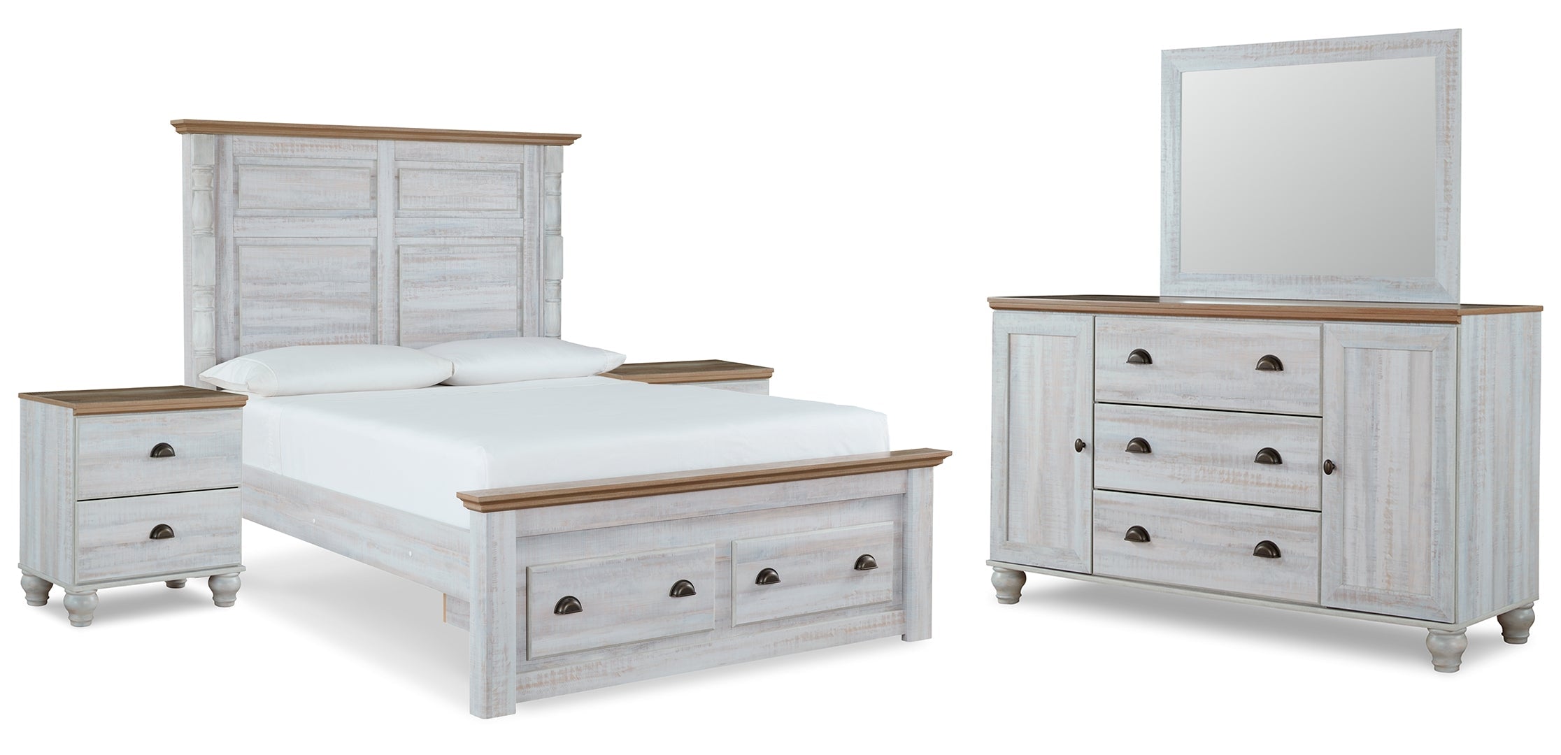 Haven Bay Beige Panel Bedroom Set