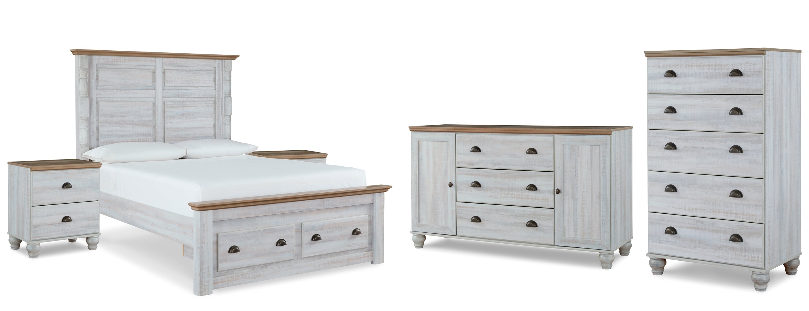 Haven Bay Beige Panel Bedroom Set