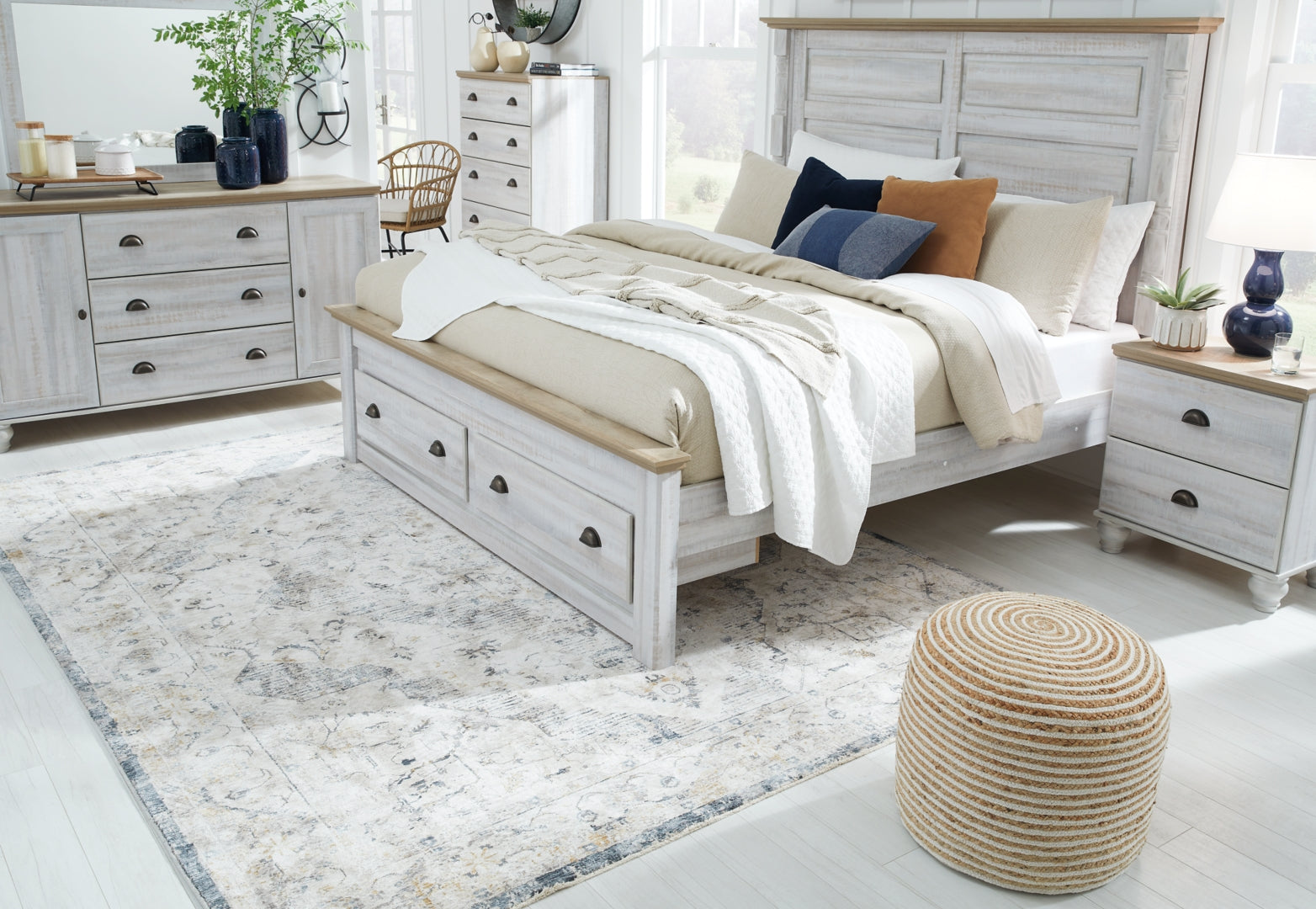 Haven Bay Beige Panel Bedroom Set