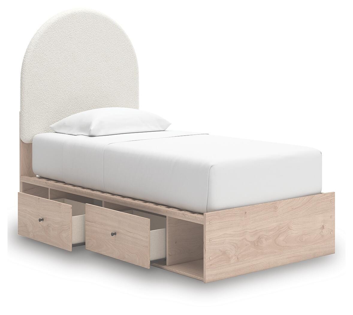 Shapella Upholstered Panel Bed with Storage