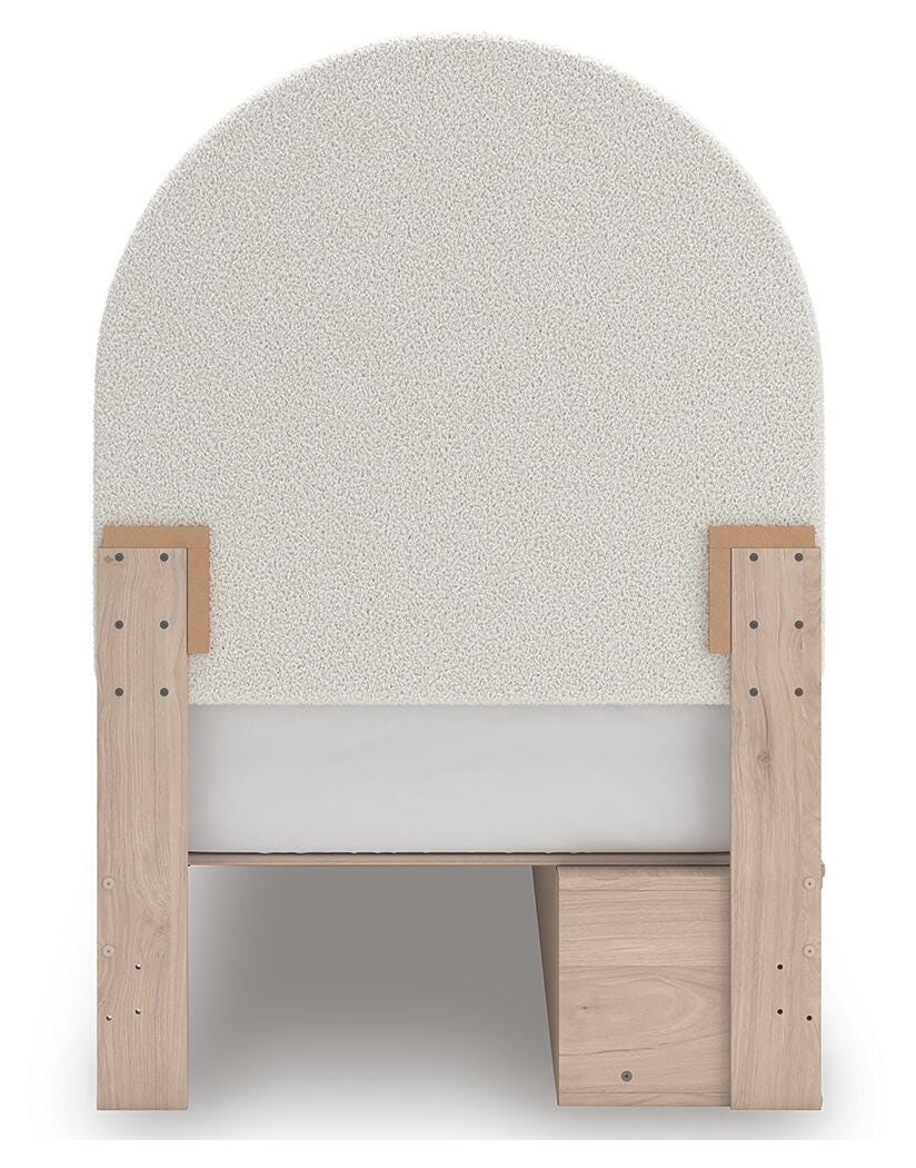 Shapella Upholstered Panel Bed with Storage