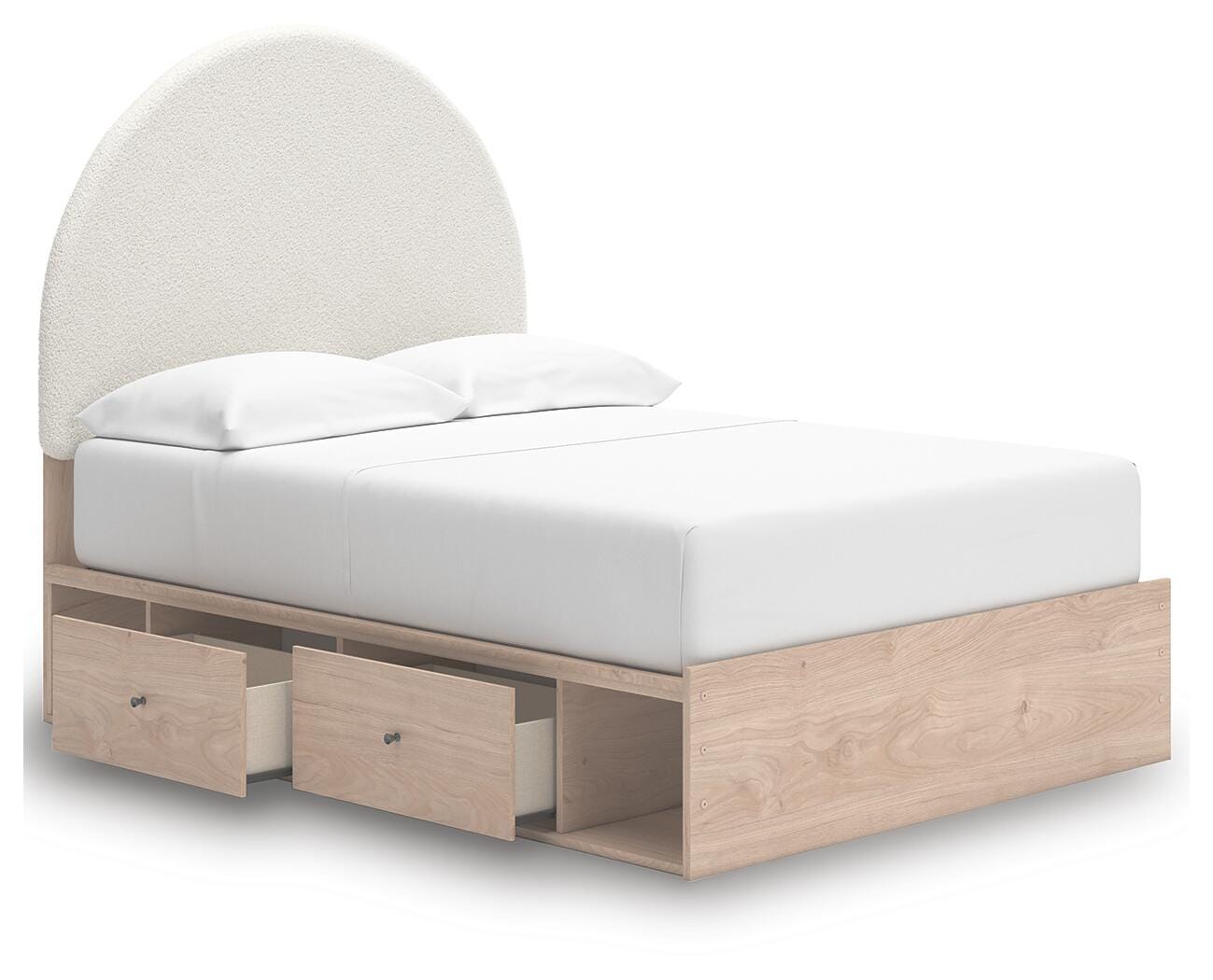 Shapella Upholstered Panel Bed with Storage