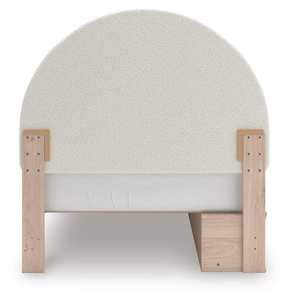 Shapella Upholstered Panel Bed with Storage