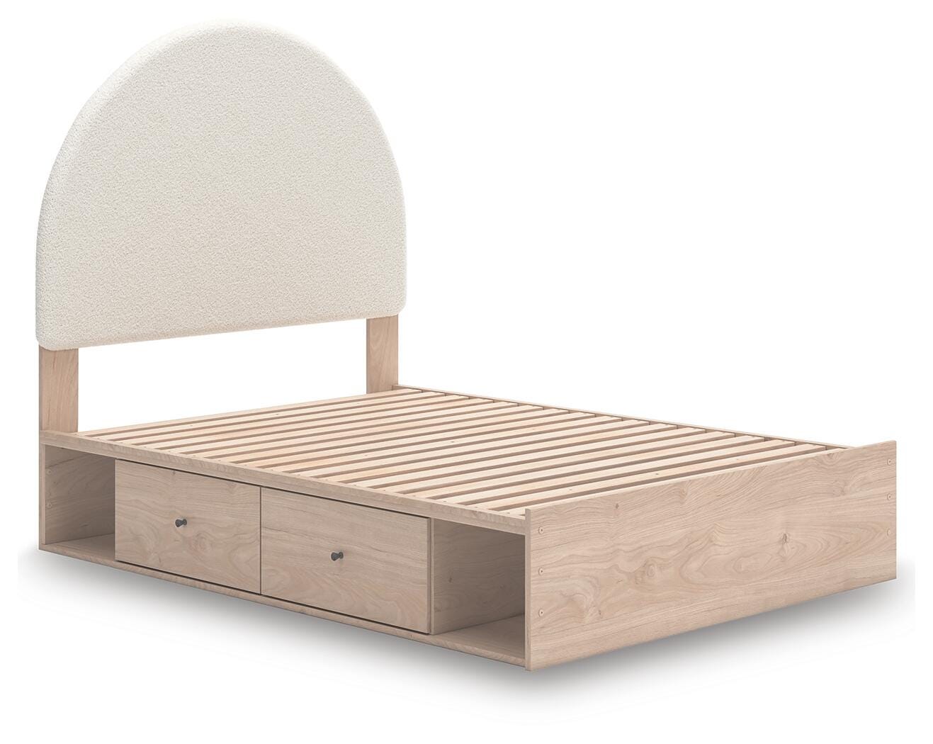 Shapella Upholstered Panel Bed with Storage
