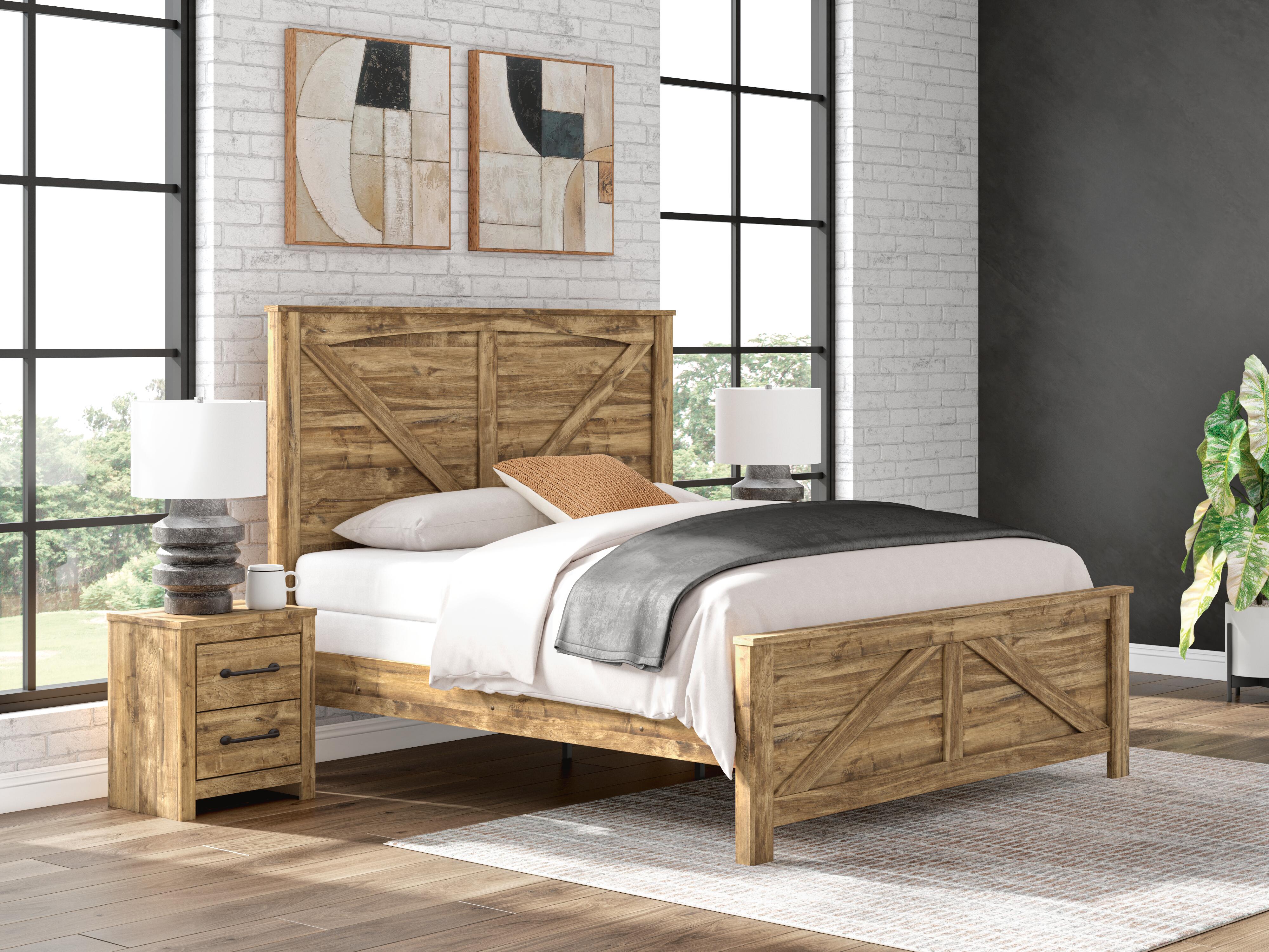 Branstony Crossbuck Panel Bed