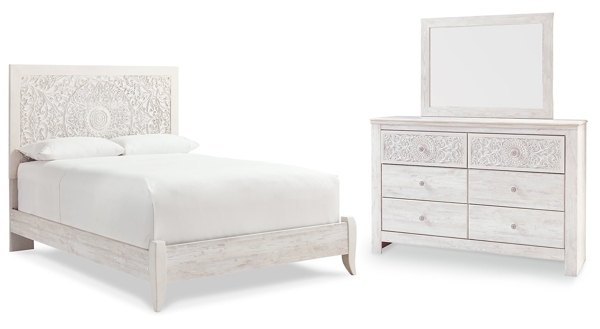 Paxberry White Panel Bedroom Set