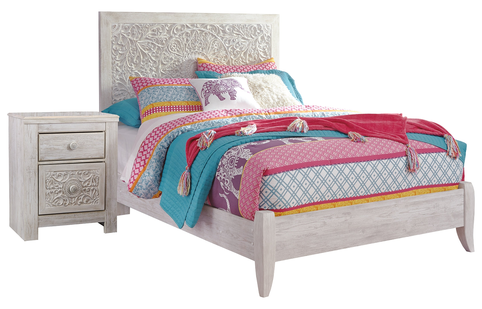 Paxberry White Panel Bedroom Set