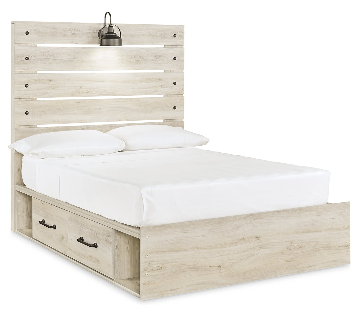 Cambeck Panel Bed with 2 Storage Drawers