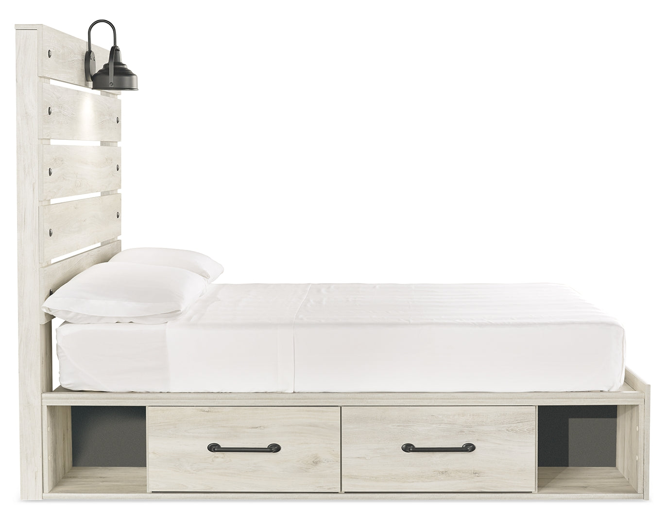 Cambeck Panel Bed with 2 Storage Drawers