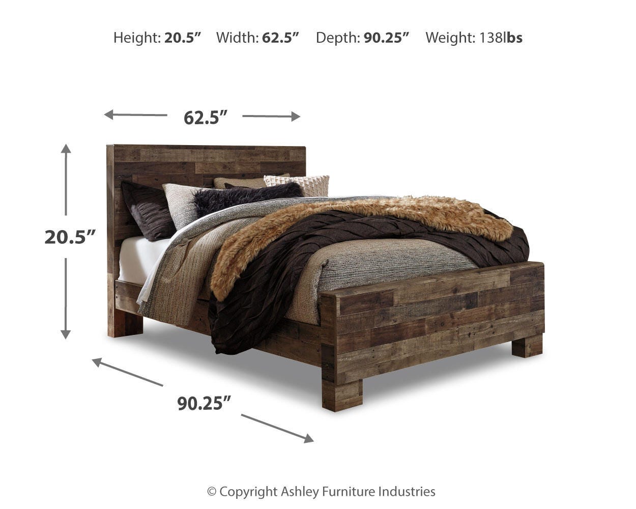 Derekson Panel Bed