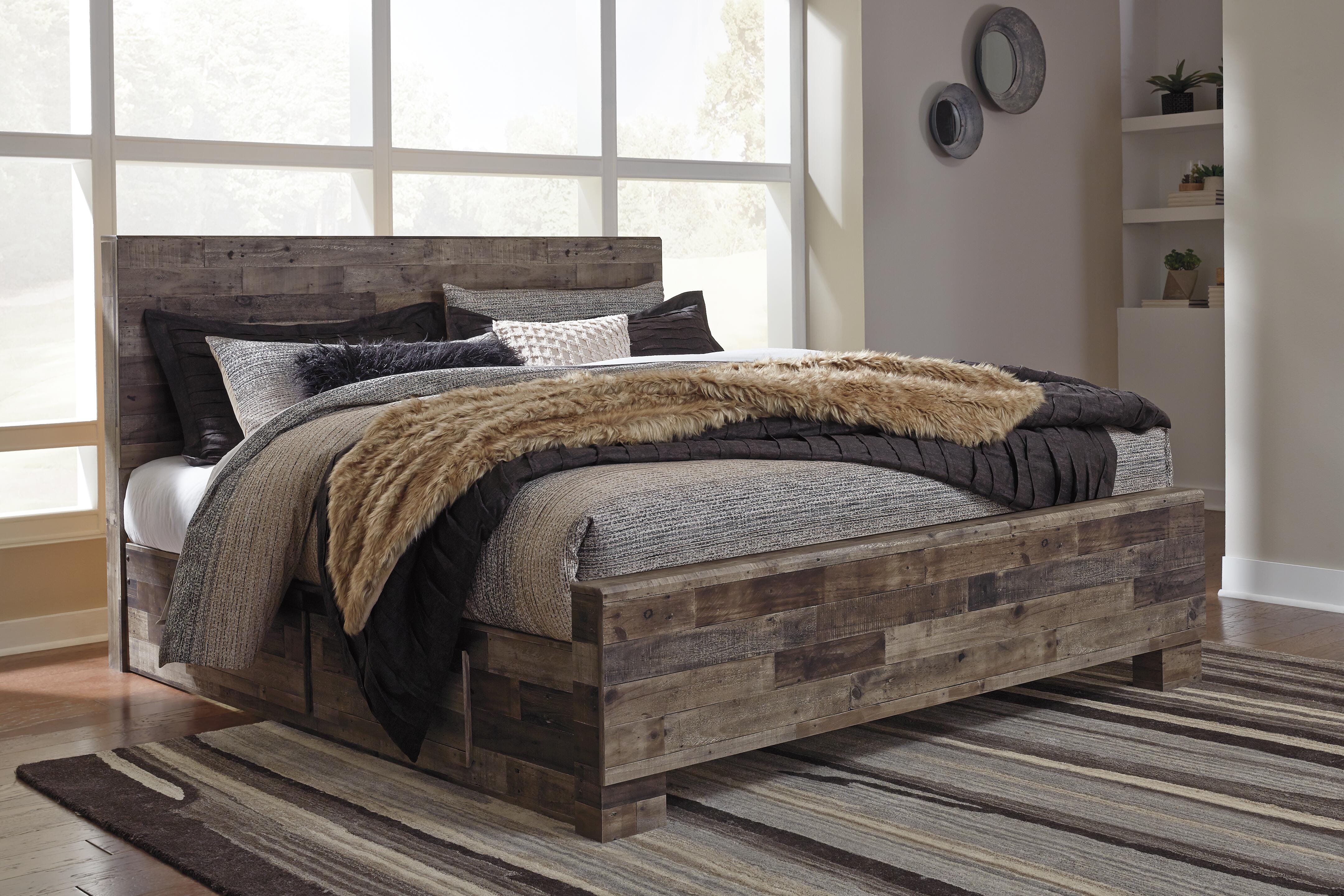 Derekson Panel Bed with 2 Side Storage