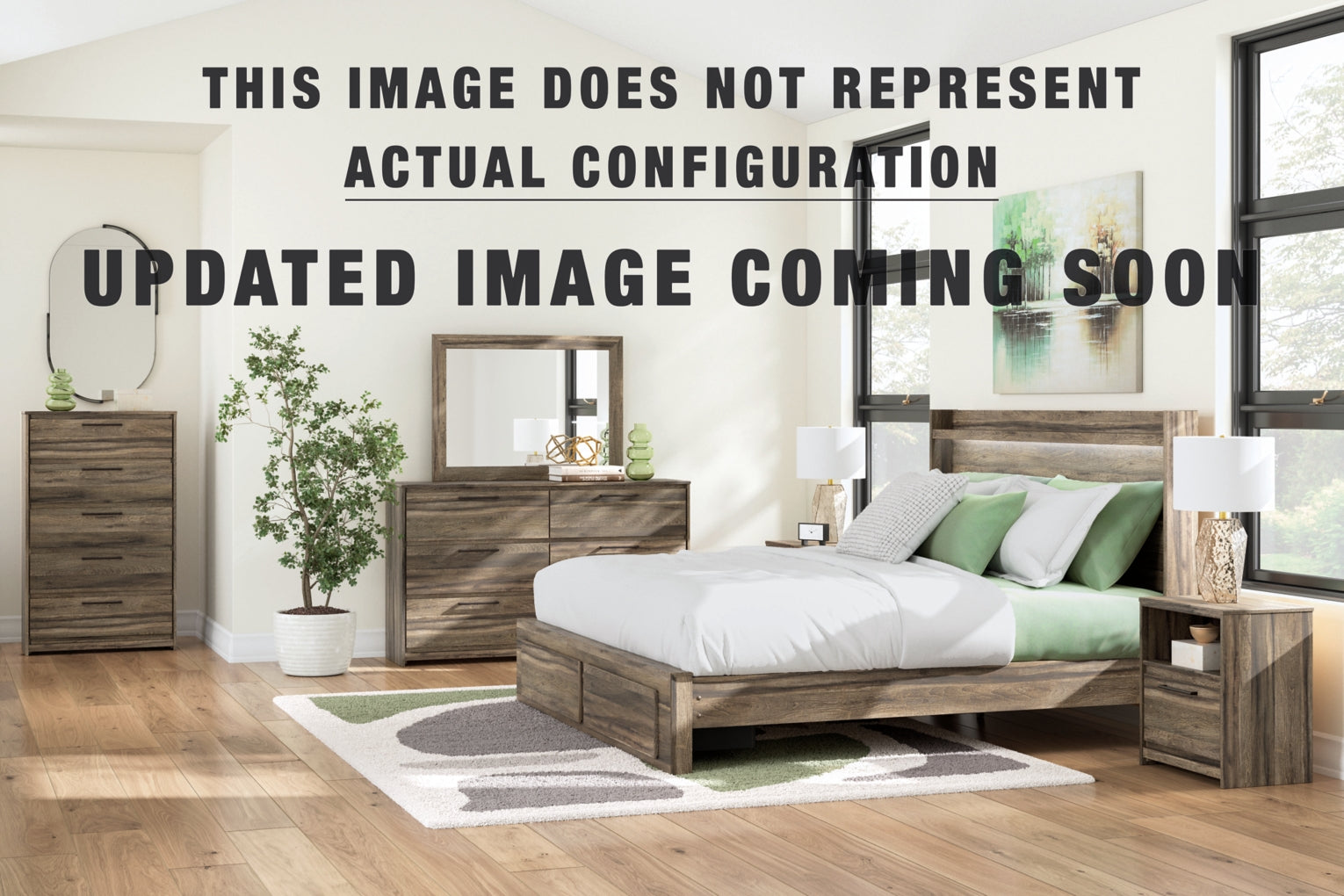 Elbrim Panel Storage Bed. Dresser Bedroom Set