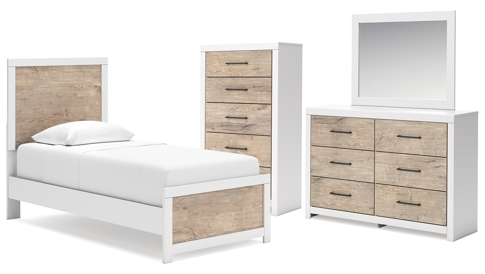 Charbitt White Panel Bedroom Set