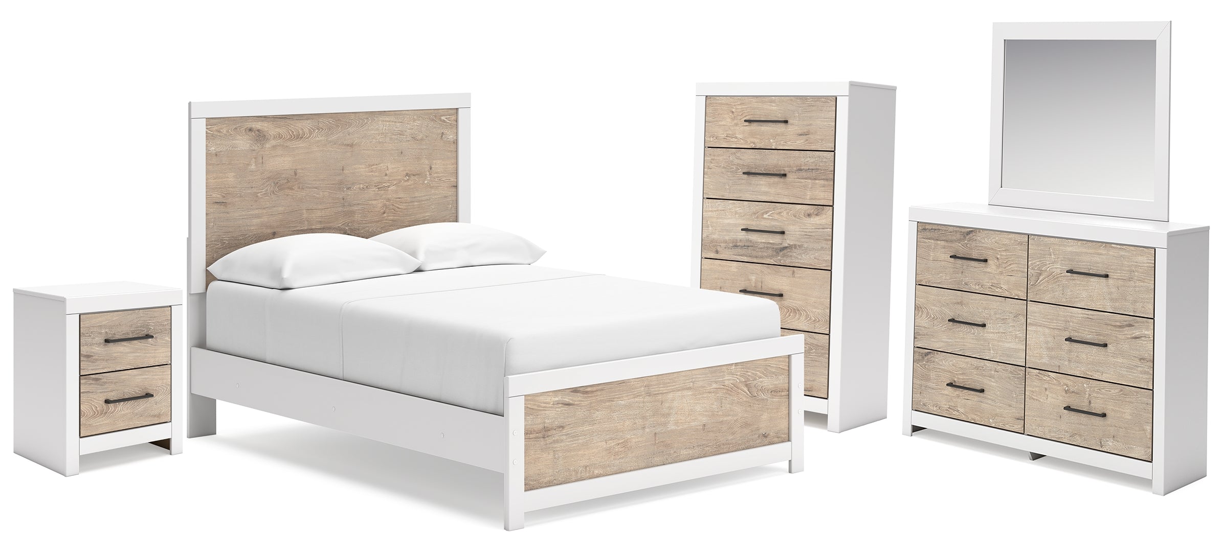 Charbitt White Panel Bedroom Set