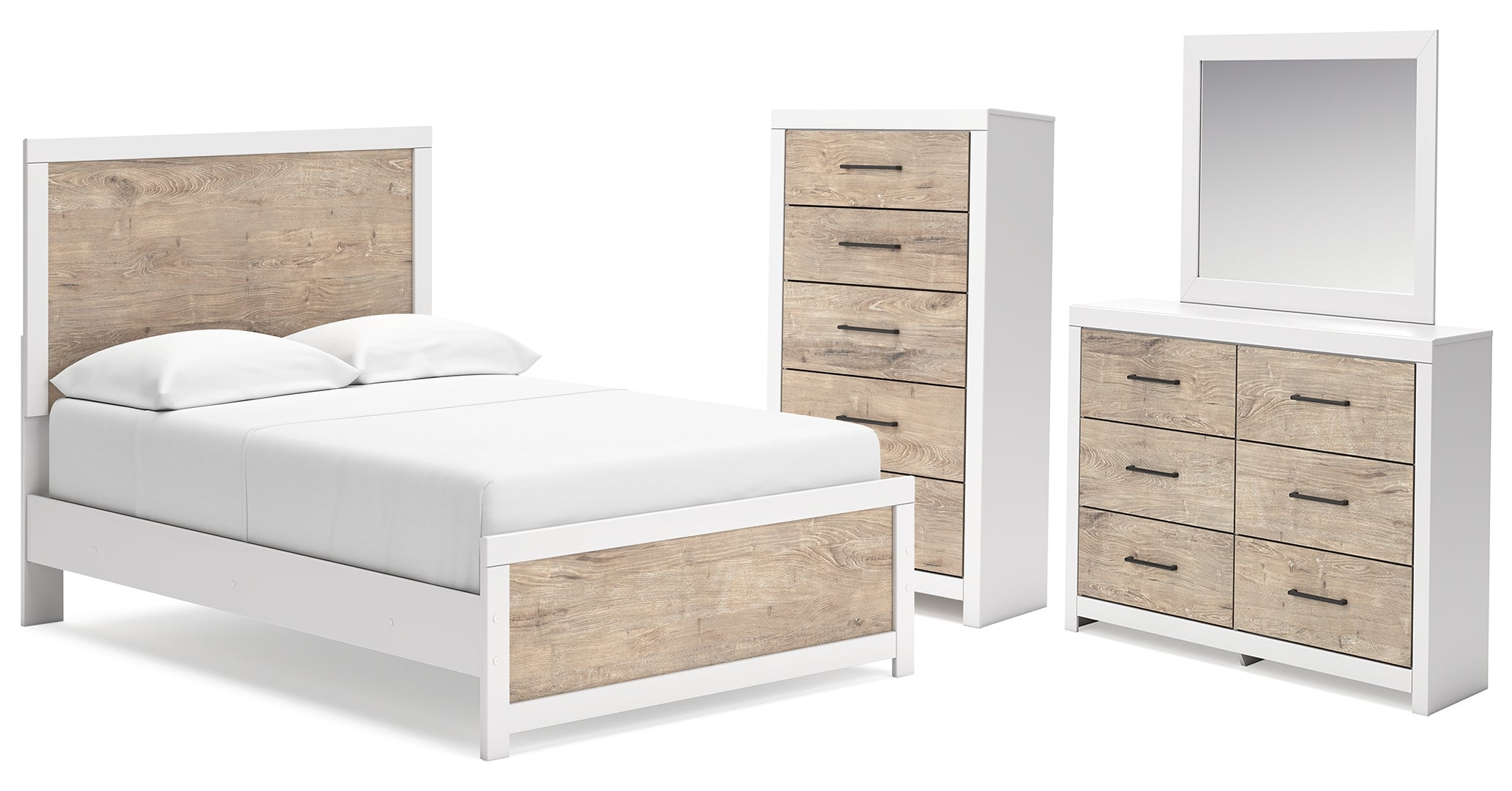 Charbitt White Panel Bedroom Set