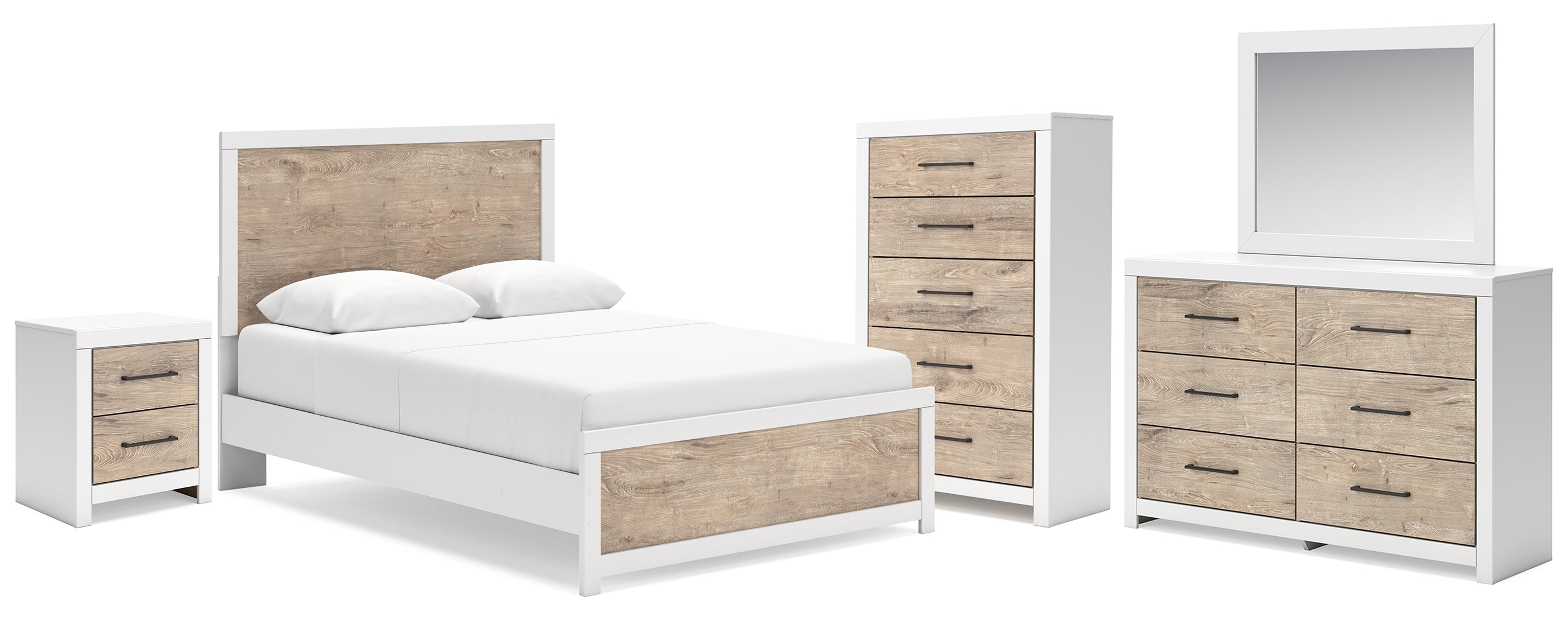 Charbitt White Panel Bedroom Set