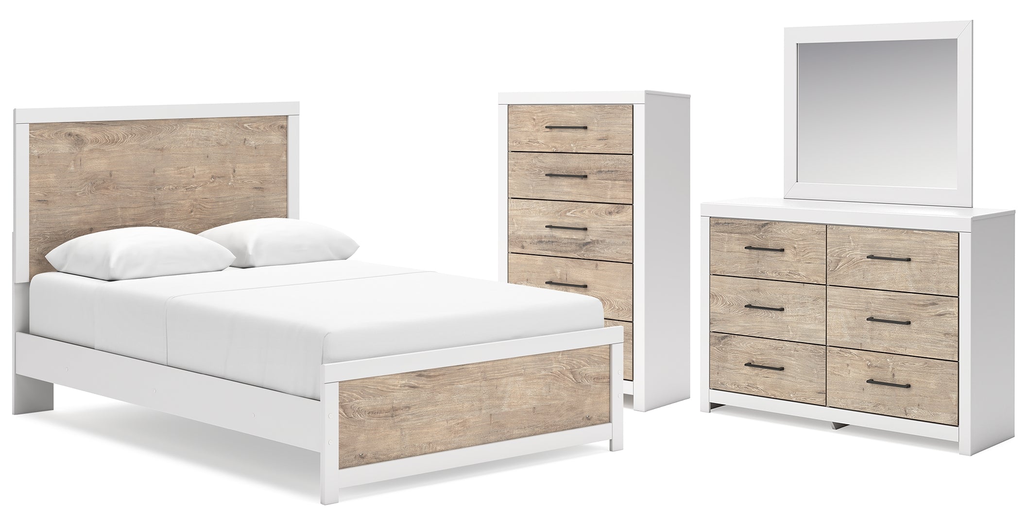 Charbitt White Panel Bedroom Set