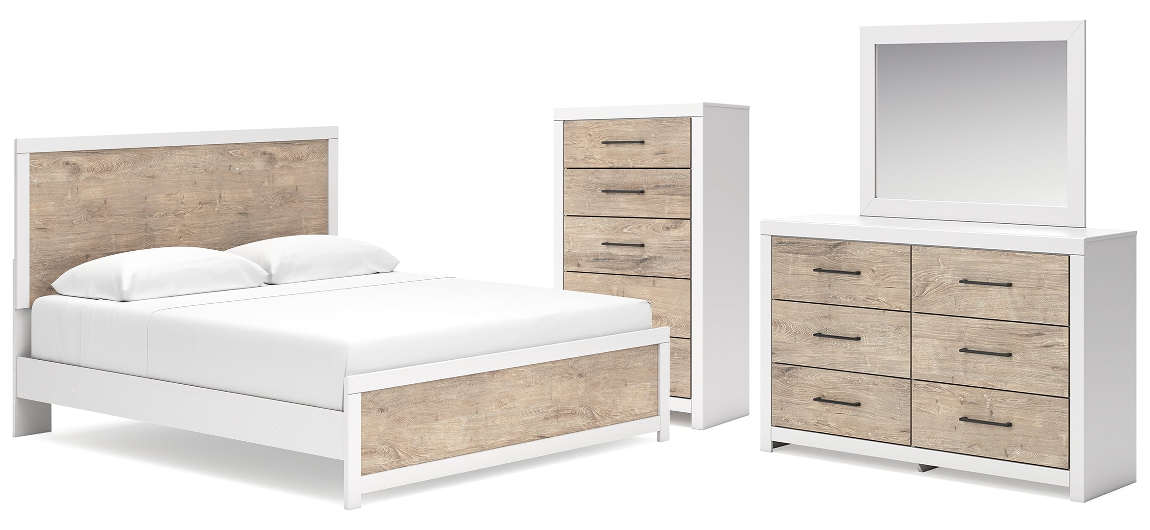 Charbitt White Panel Bedroom Set