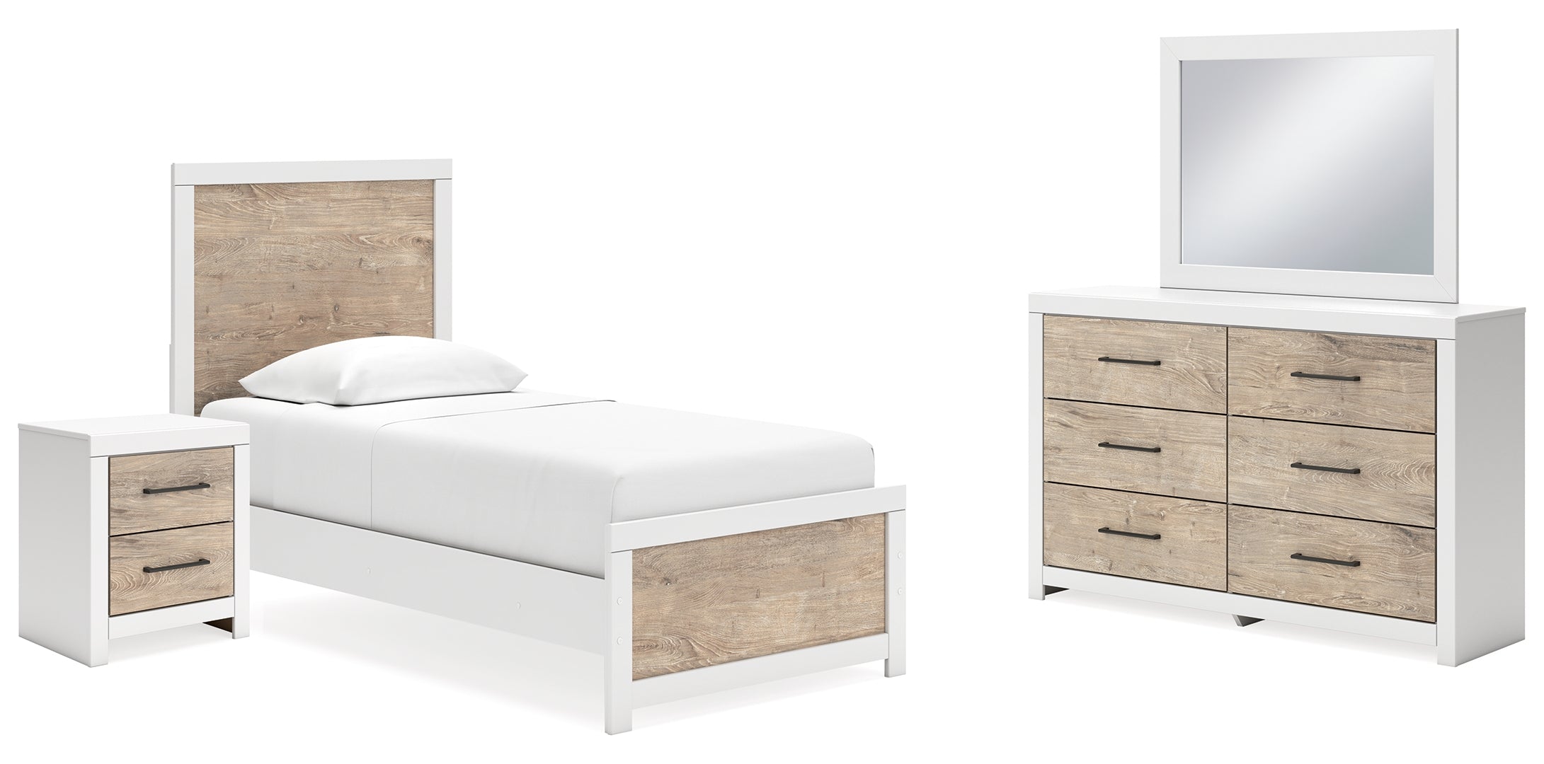 Charbitt White Panel Bedroom Set