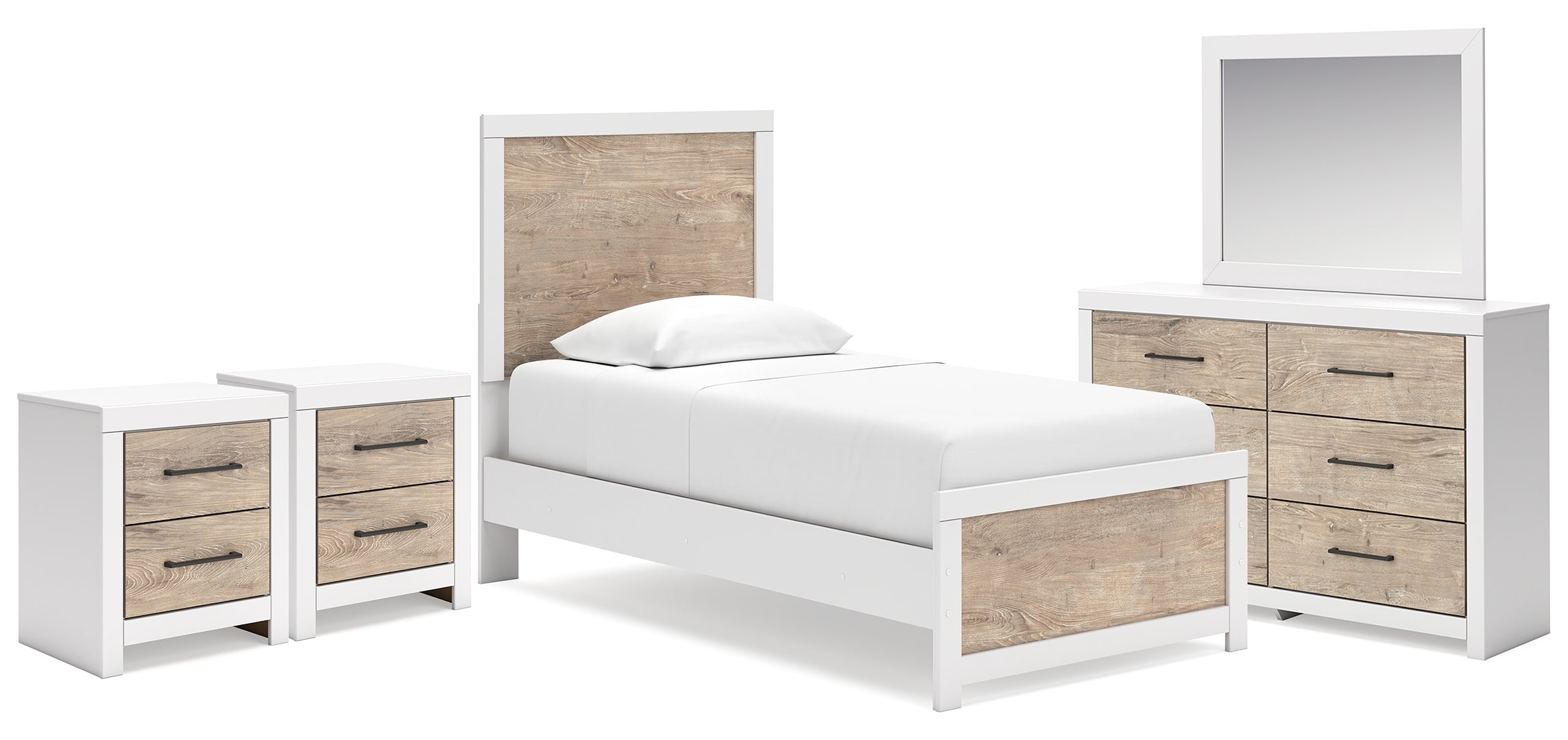 Charbitt White Panel Bedroom Set