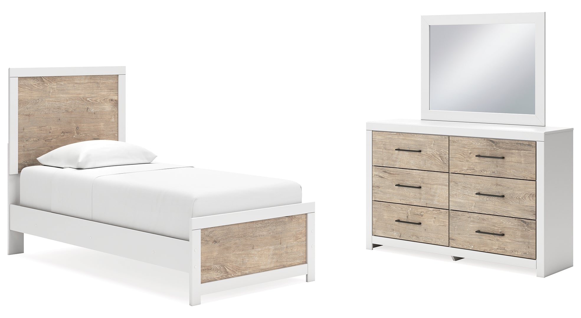 Charbitt White Panel Bedroom Set