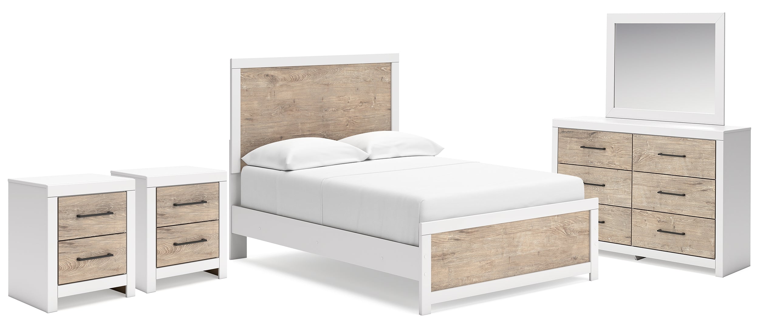 Charbitt White Panel Bedroom Set