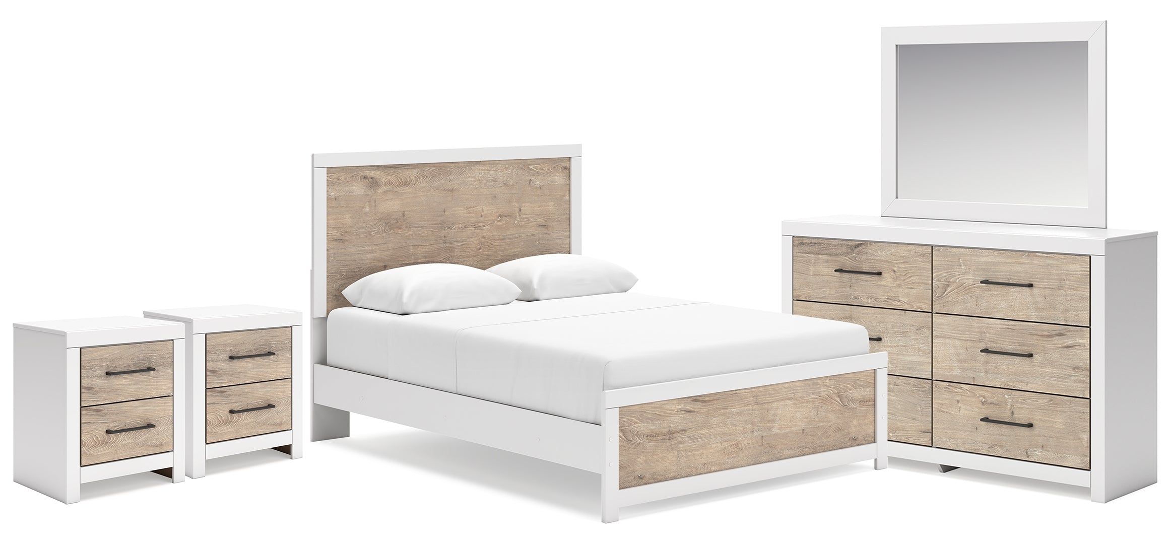 Charbitt White Panel Bedroom Set