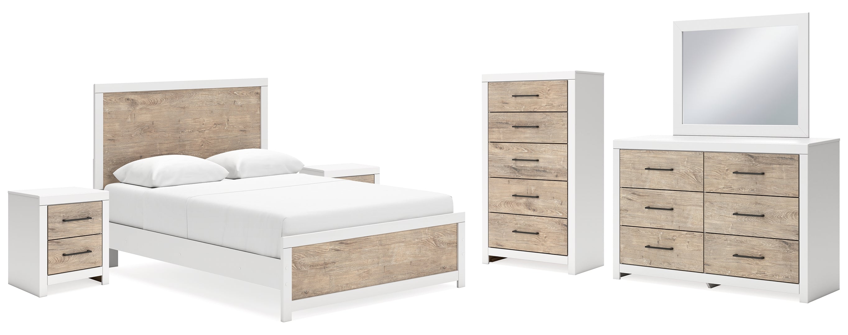 Charbitt White Panel Bedroom Set