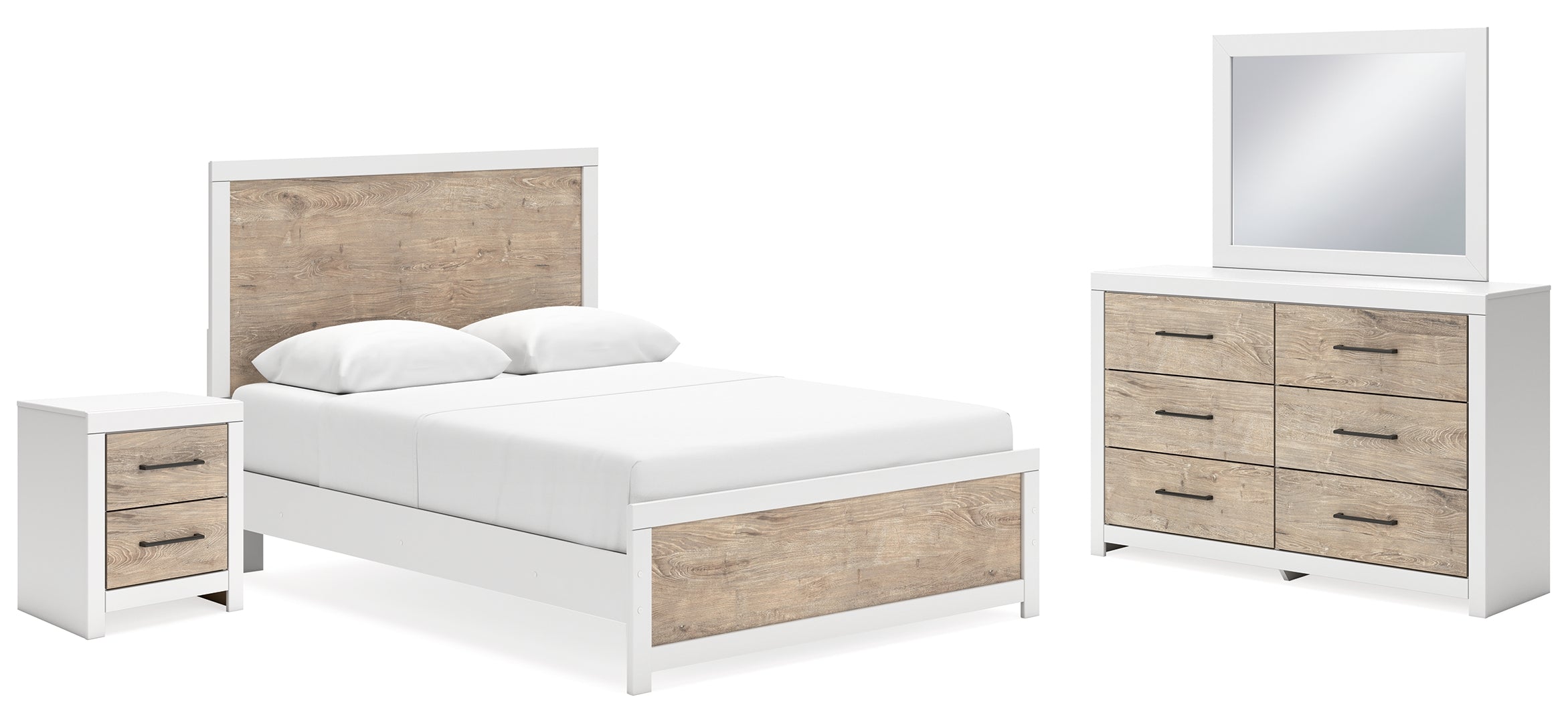 Charbitt White Panel Bedroom Set