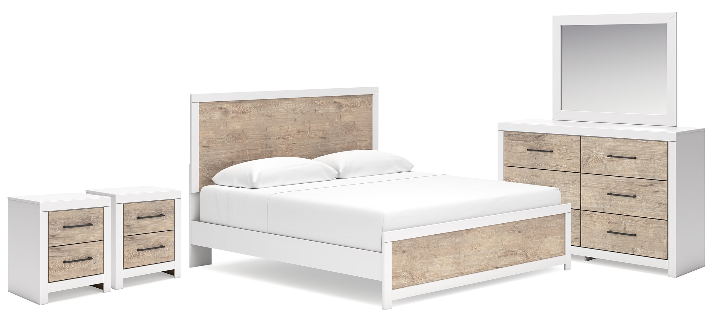 Charbitt White Panel Bedroom Set