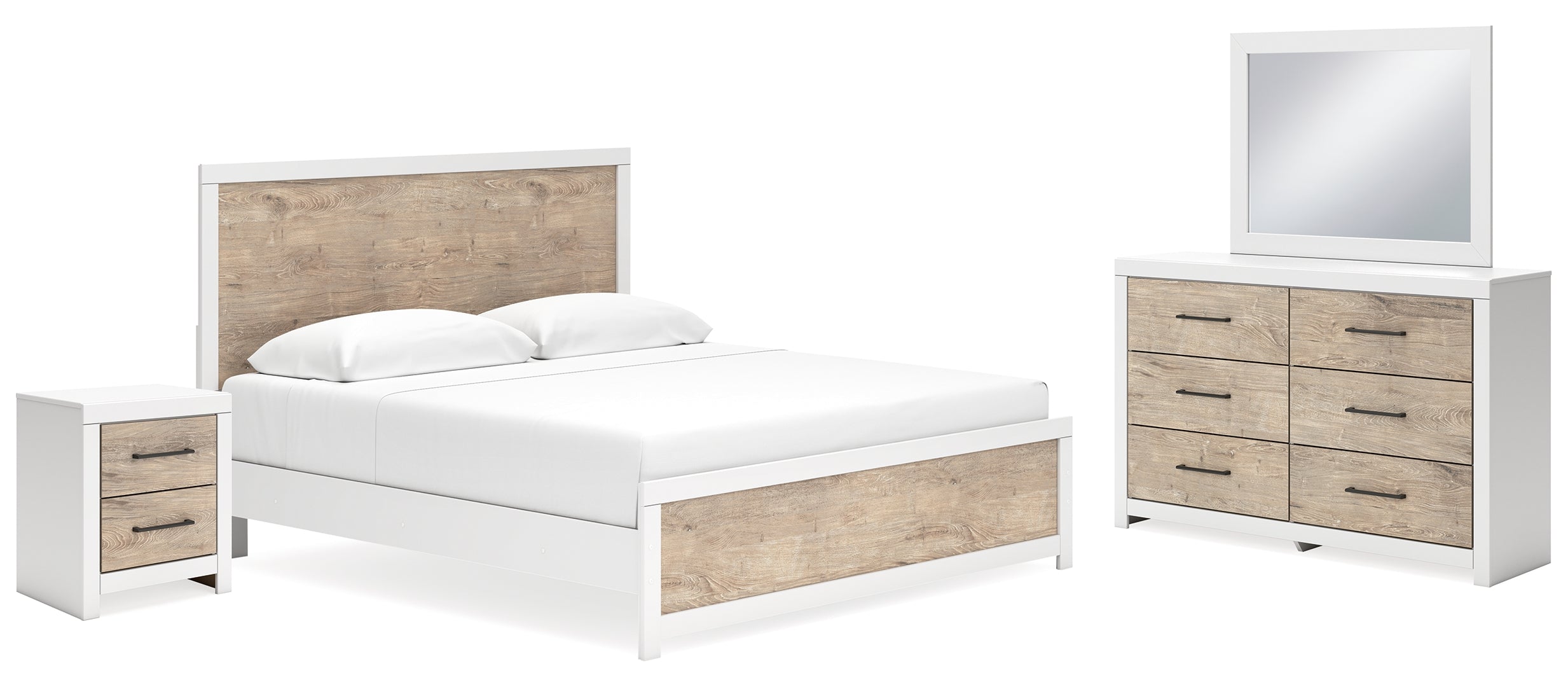 Charbitt White Panel Bedroom Set