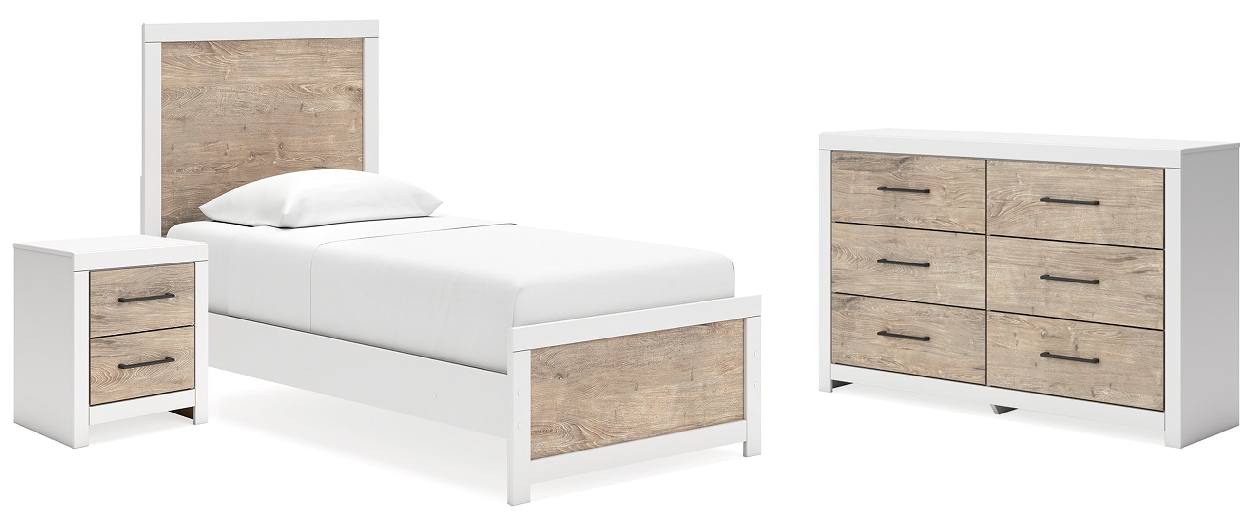 Charbitt White Panel Bedroom Set