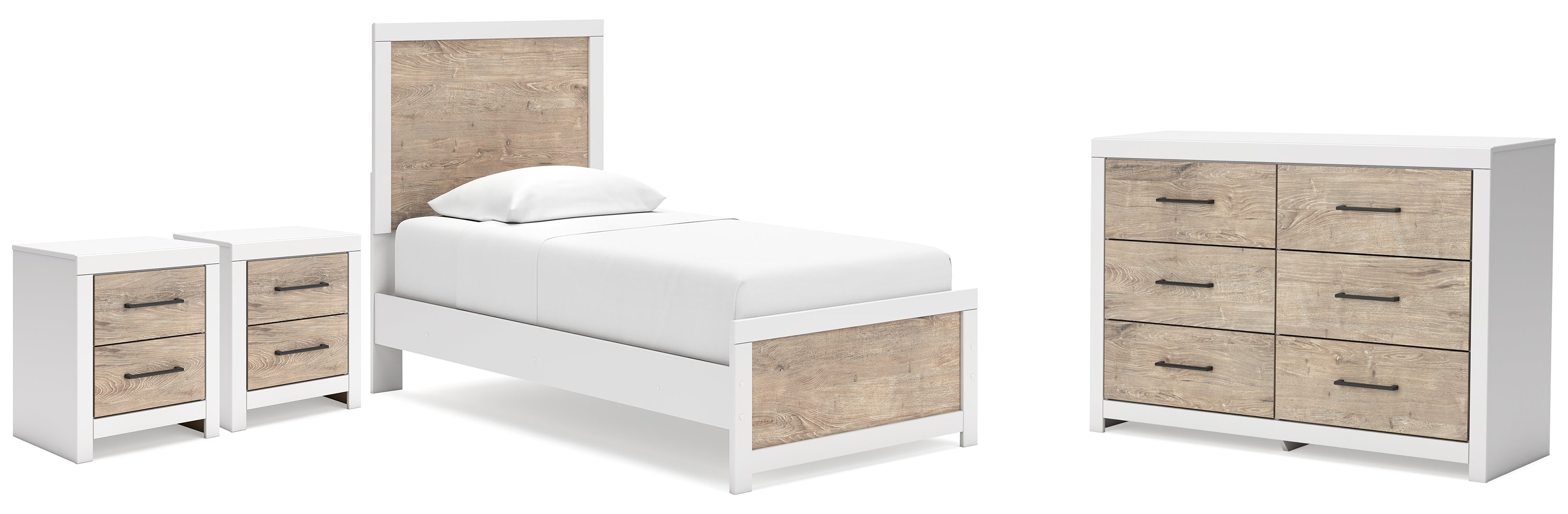 Charbitt White Panel Bedroom Set