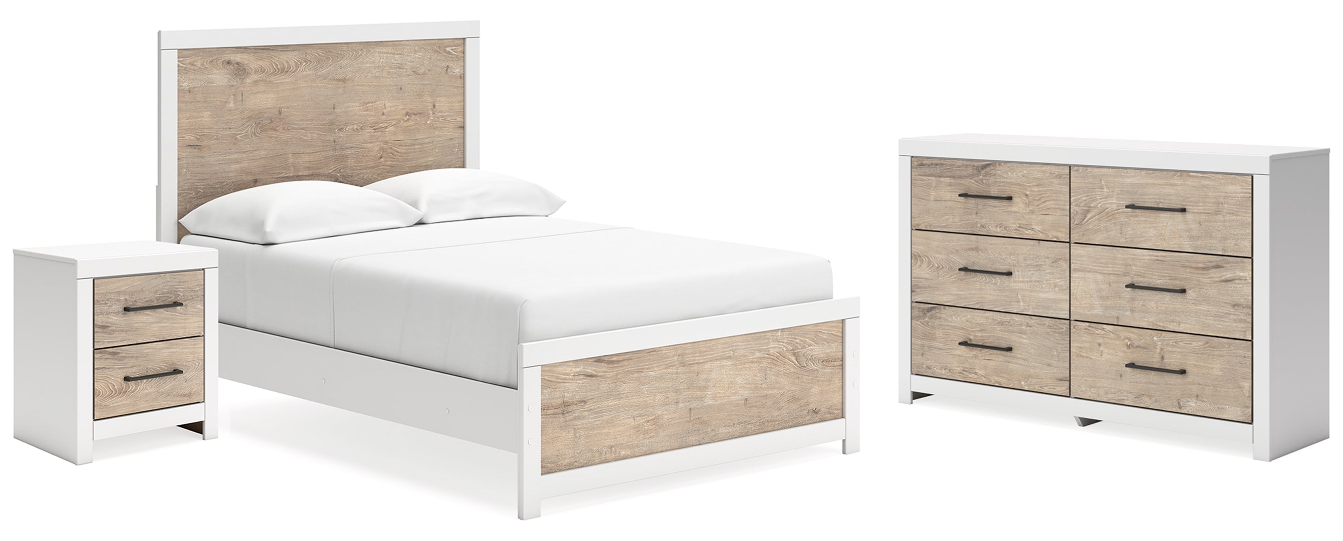 Charbitt White Panel Bedroom Set