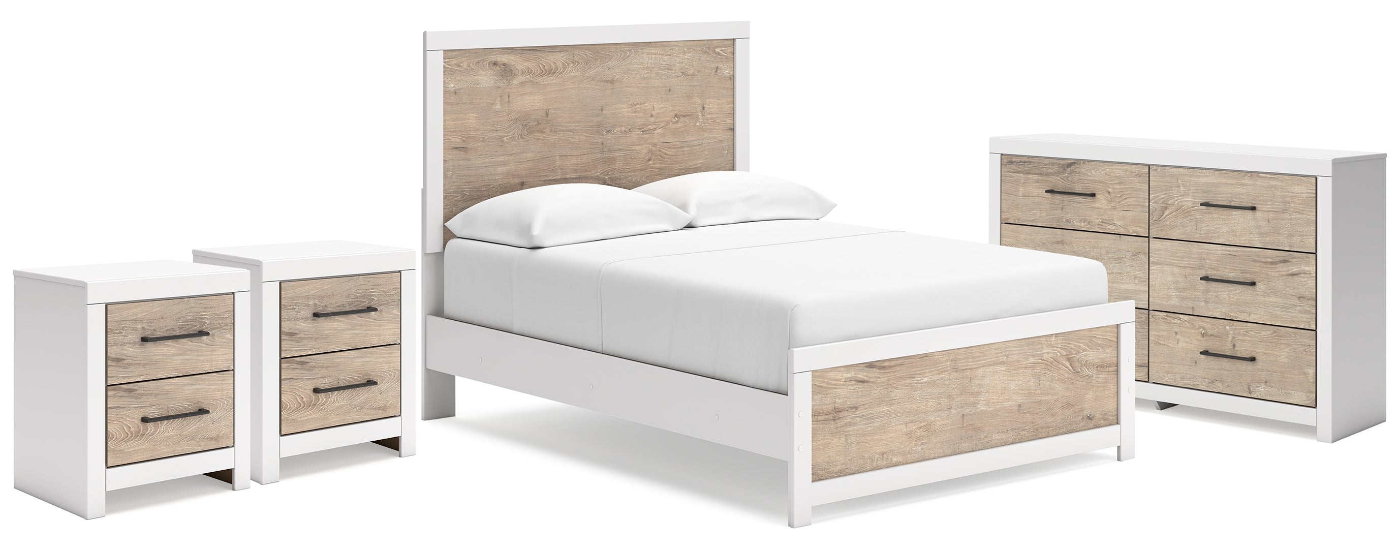 Charbitt White Panel Bedroom Set