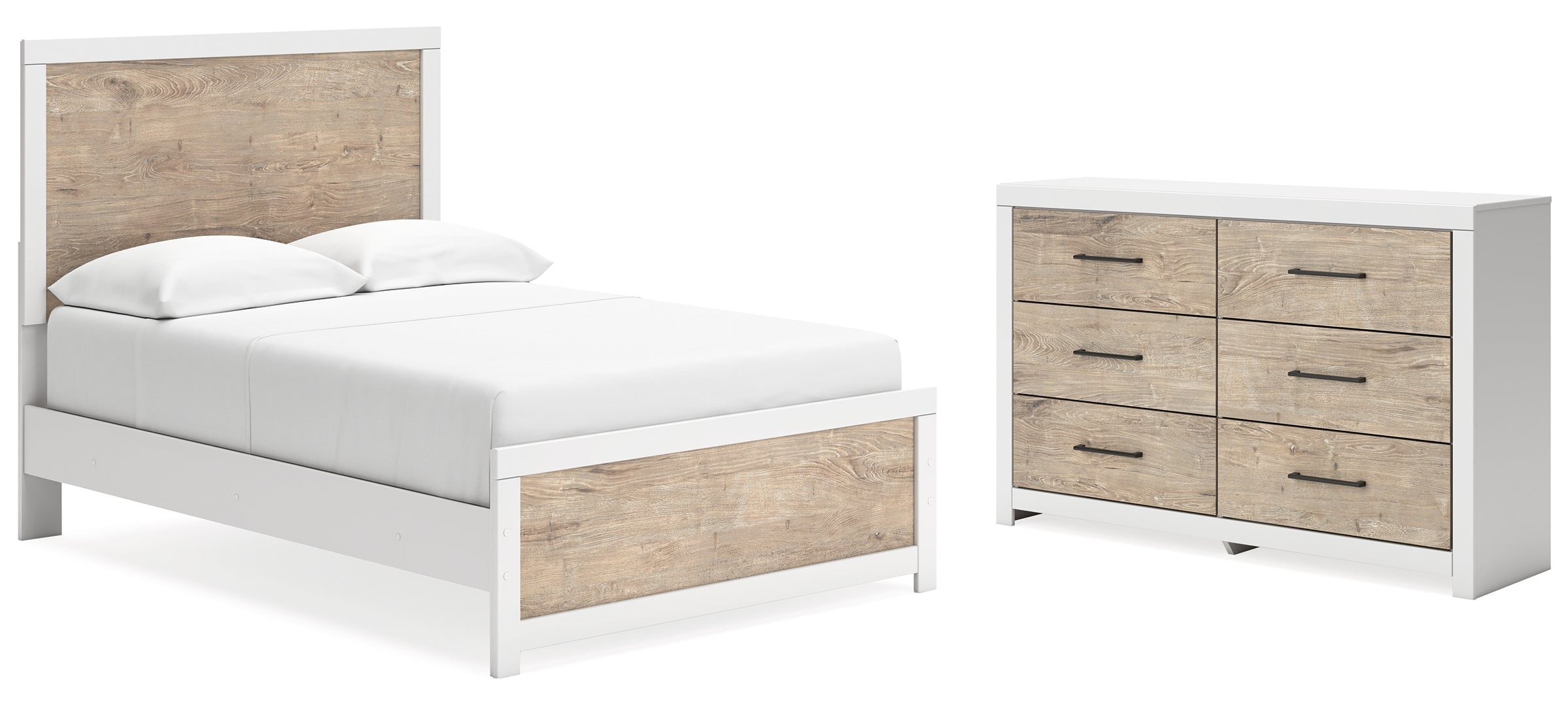 Charbitt White Panel Bedroom Set