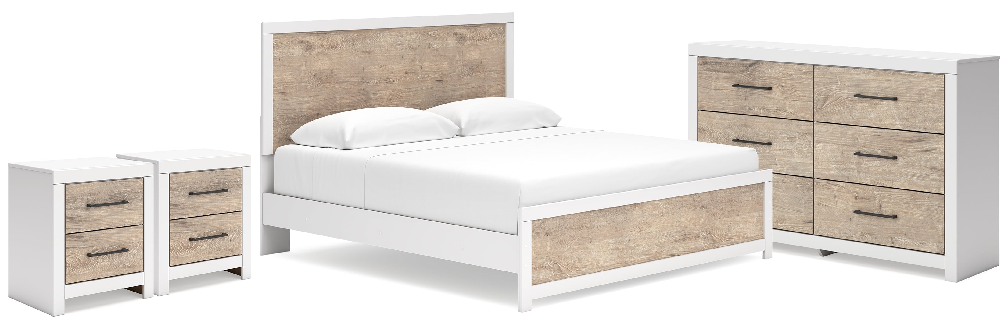 Charbitt White Panel Bedroom Set