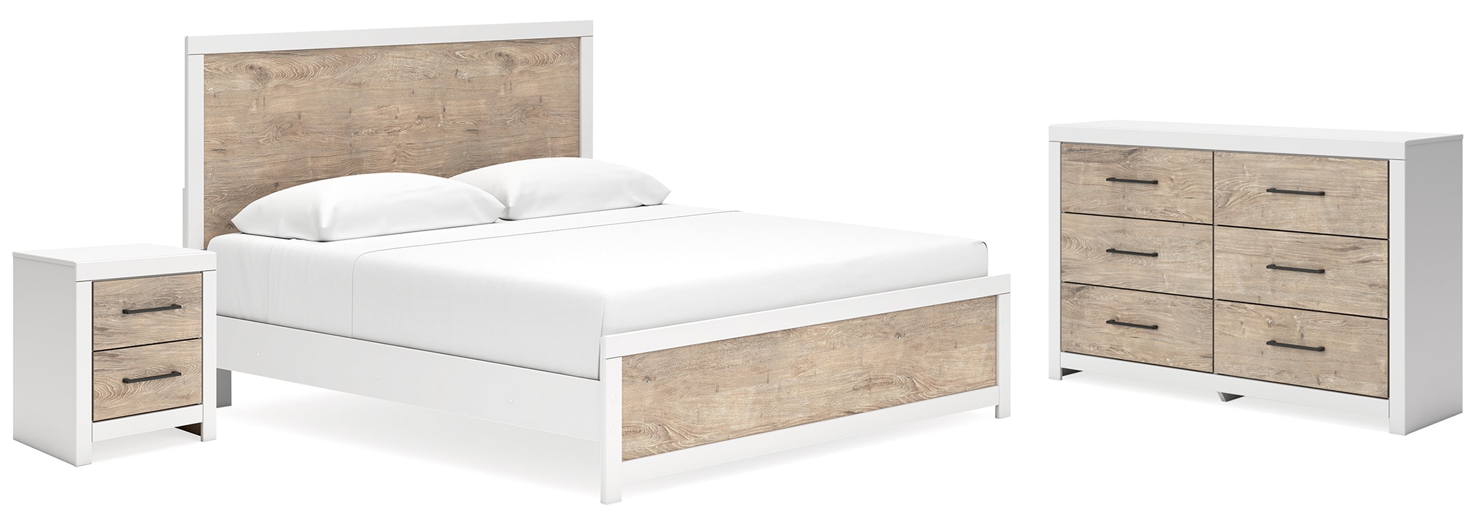 Charbitt White Panel Bedroom Set