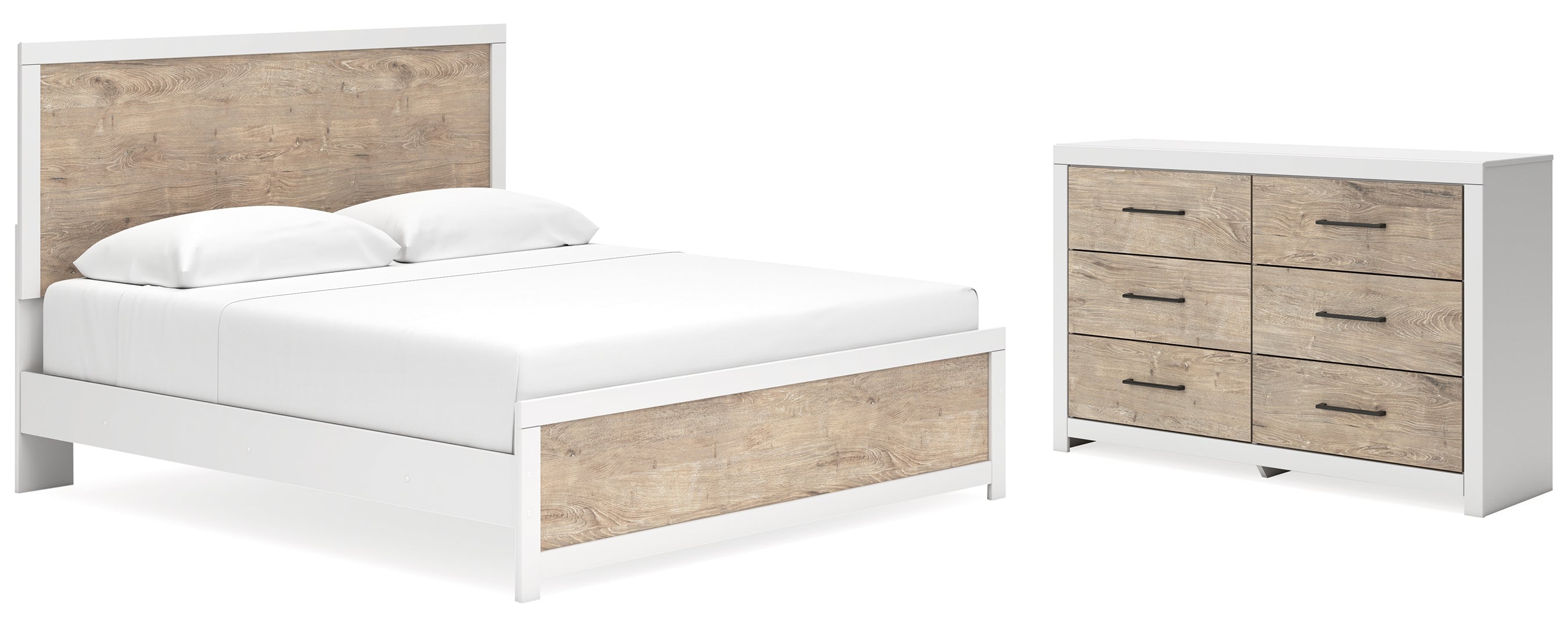 Charbitt White Panel Bedroom Set