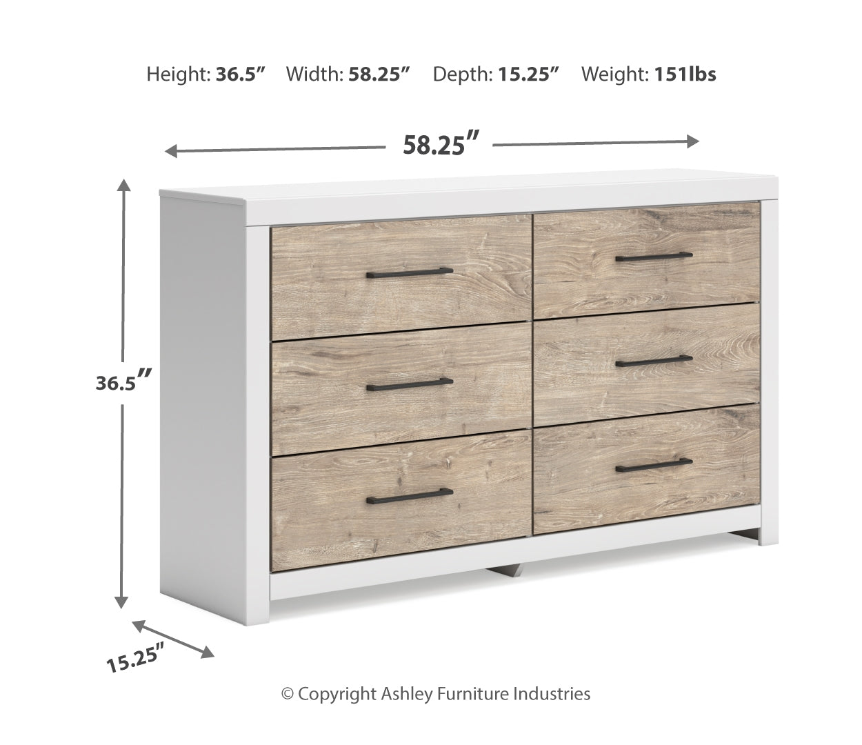 Charbitt White Panel Bedroom Set