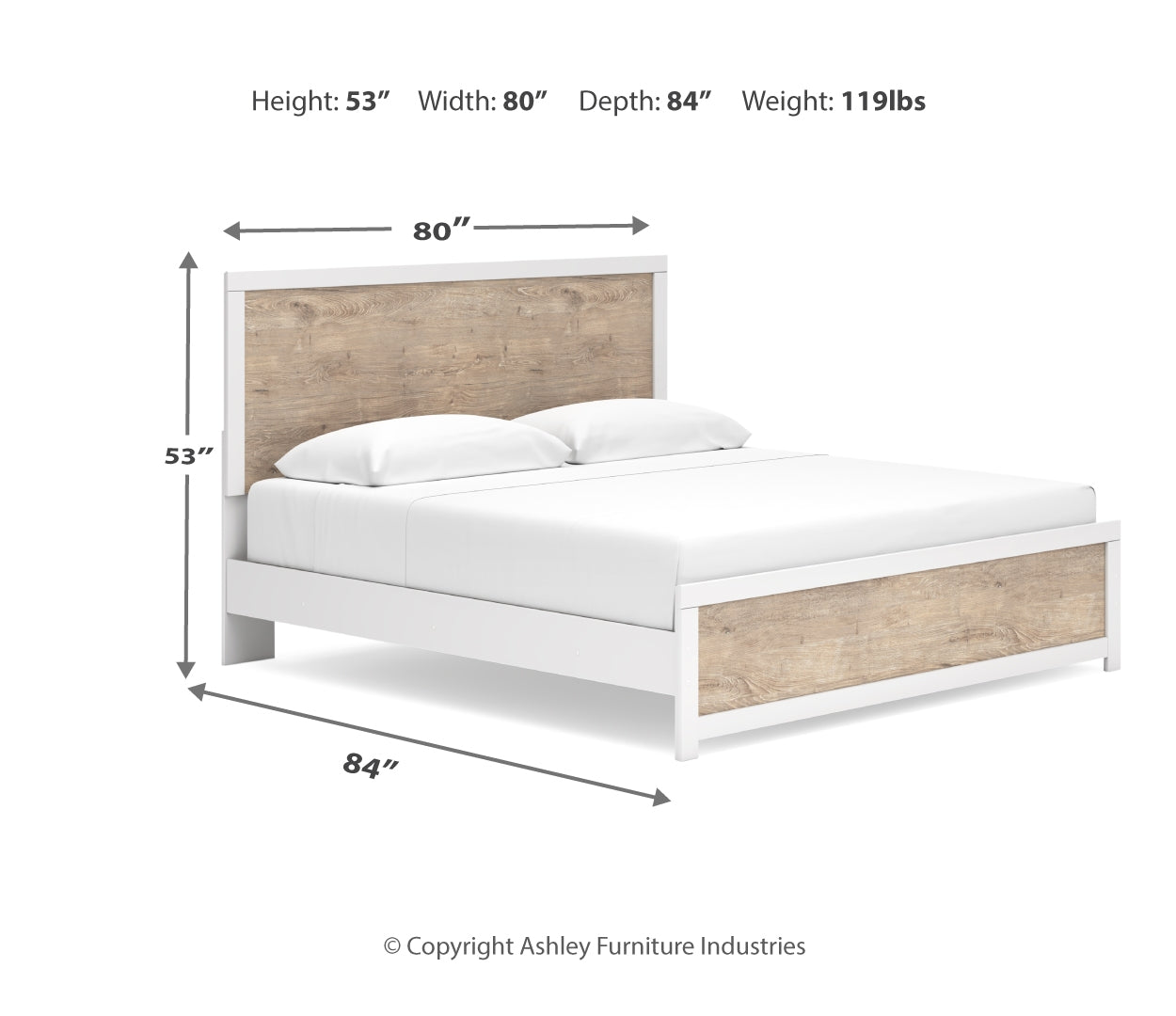 Charbitt White Panel Bedroom Set