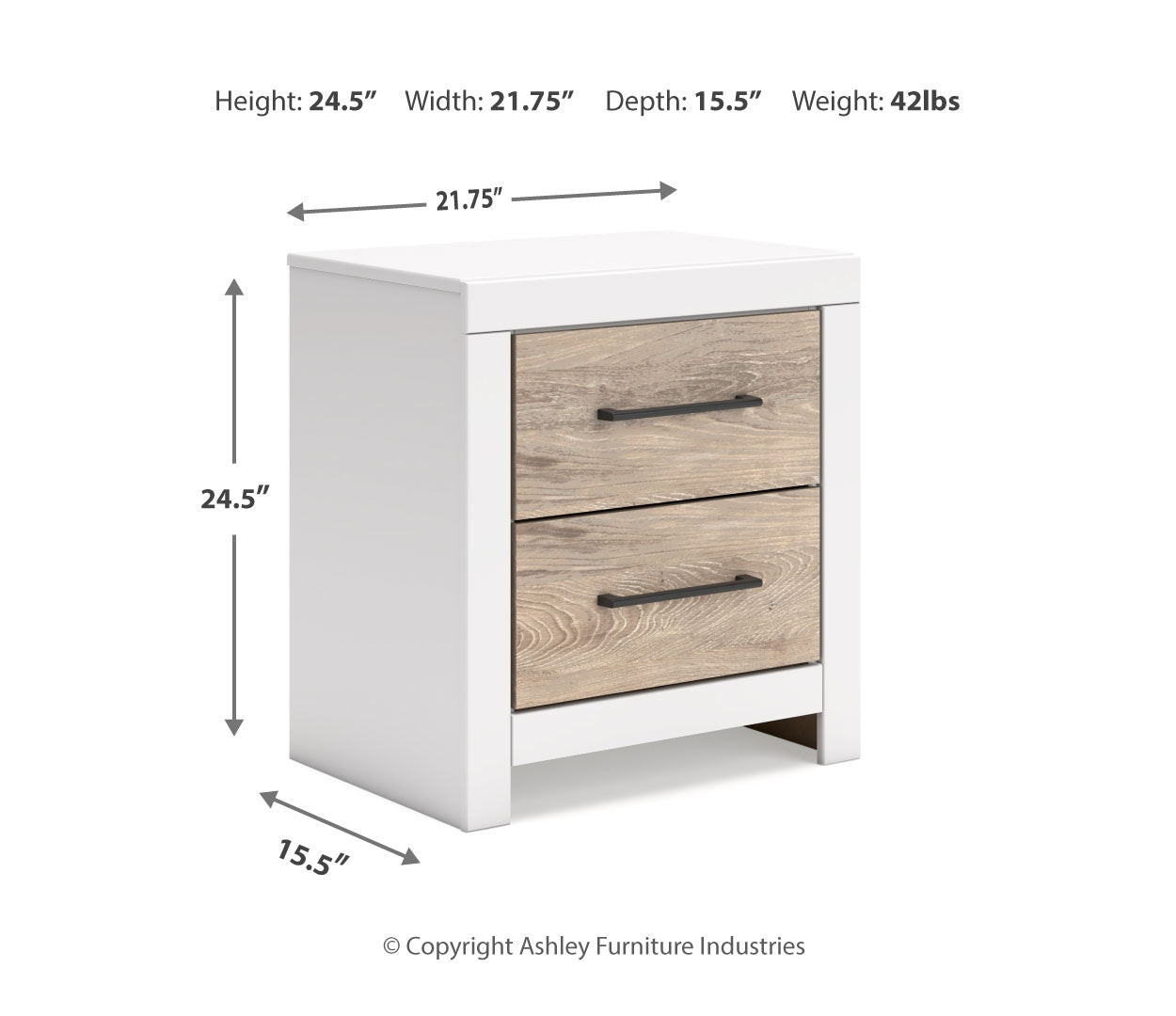 Charbitt Two Drawer Night Stand