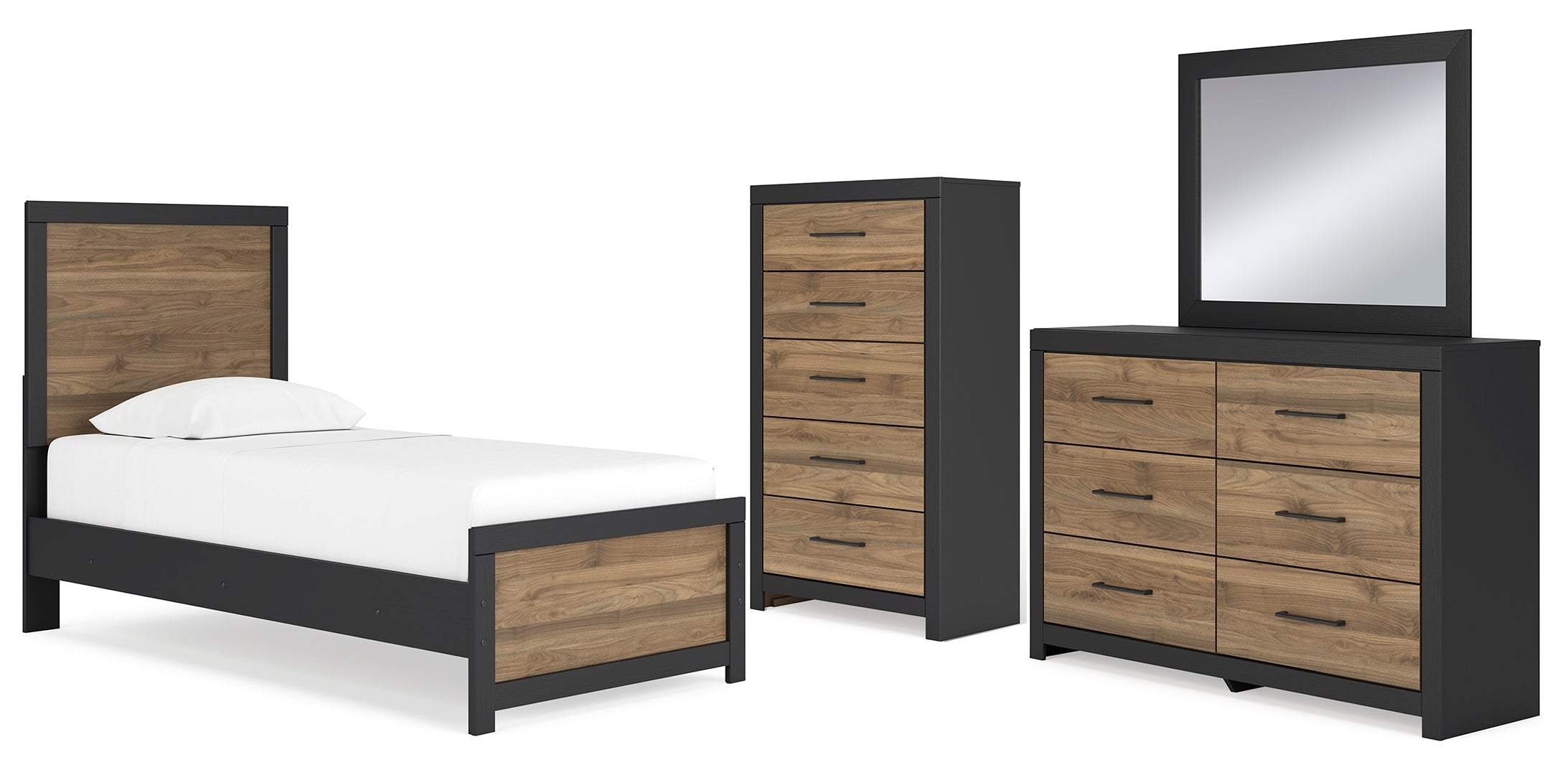 Vertani Brown Panel Bedroom Set