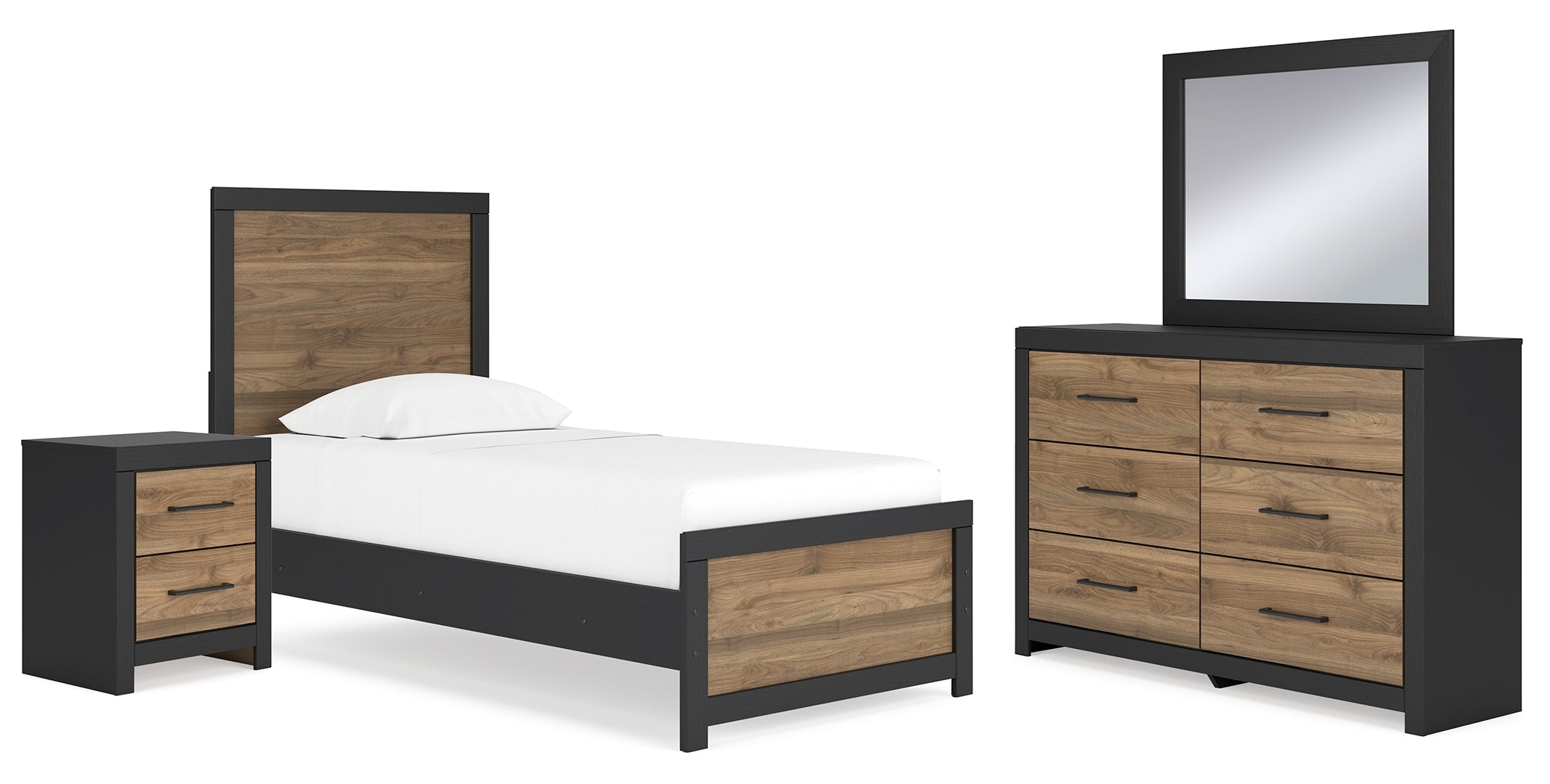 Vertani Brown Panel Bedroom Set