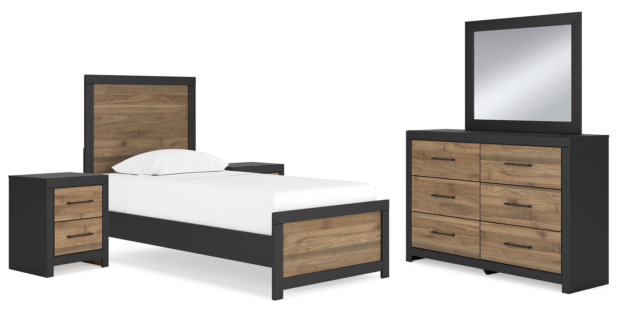 Vertani Brown Panel Bedroom Set