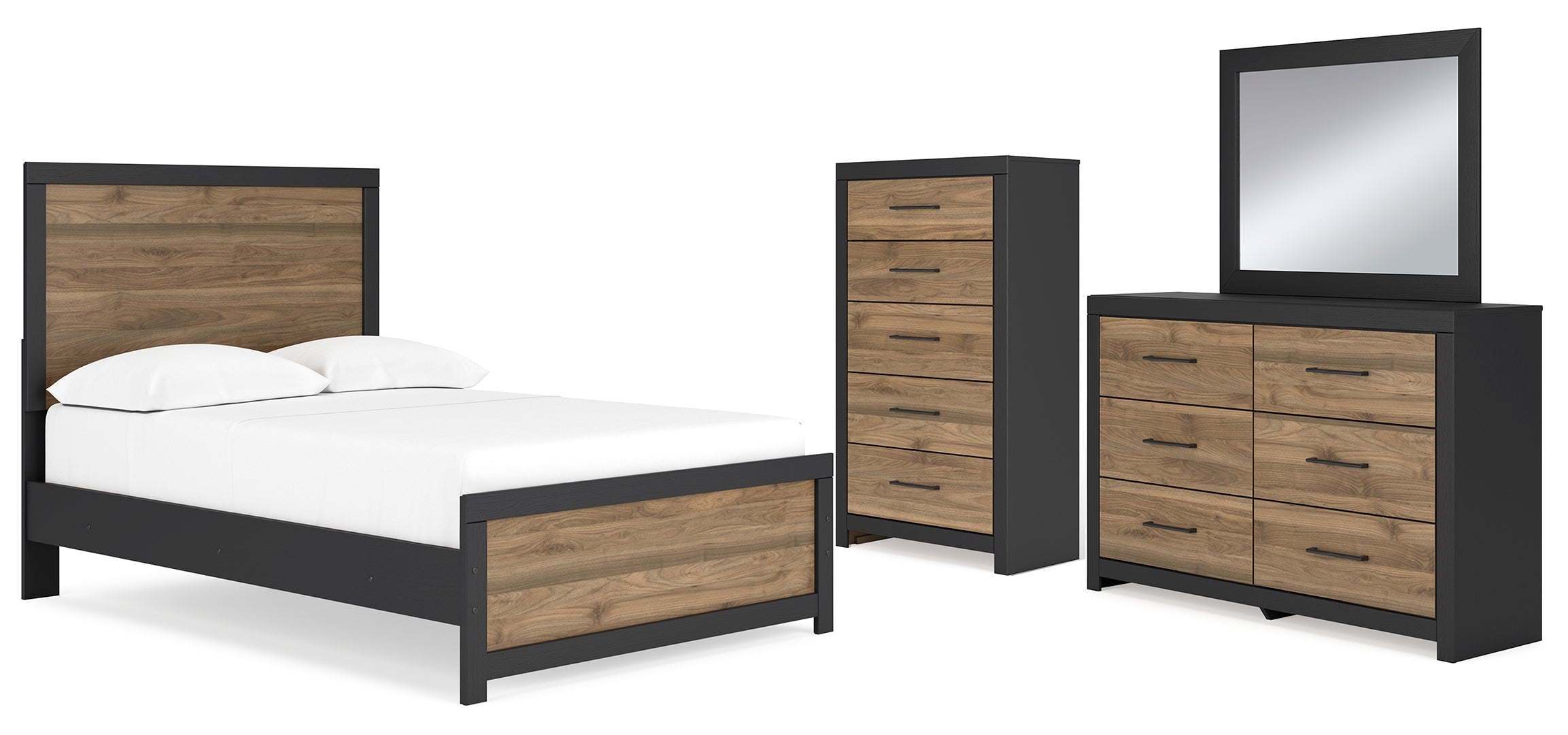 Vertani Brown Panel Bedroom Set