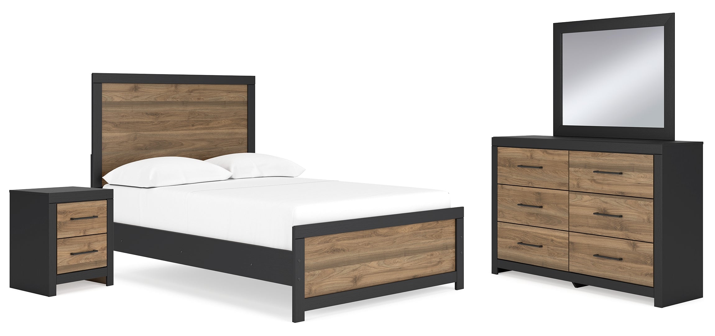 Vertani Brown Panel Bedroom Set